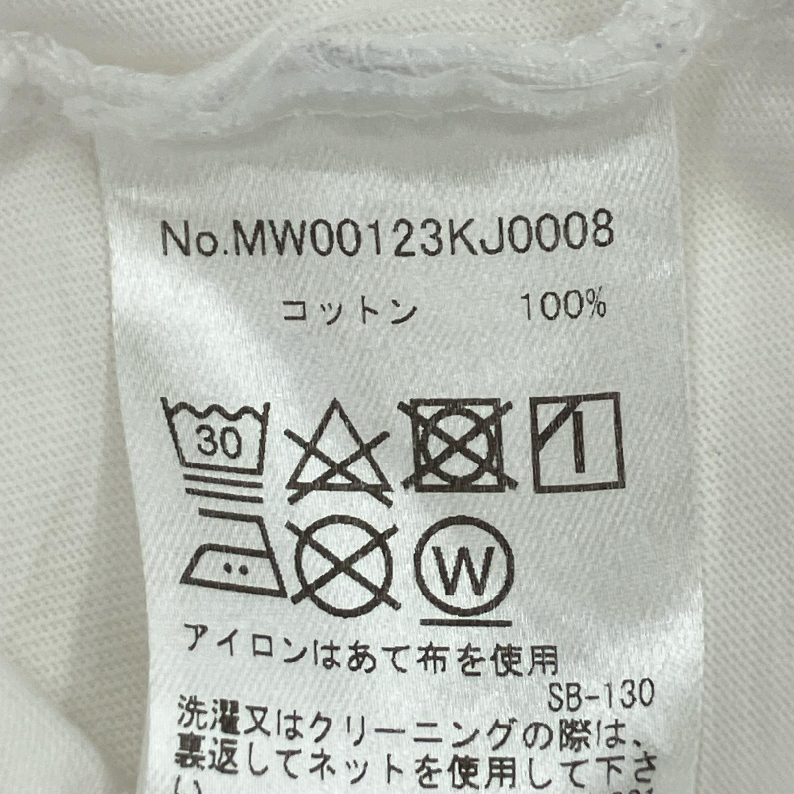 半袖Tシャツ フラワー 白 M ホワイト
