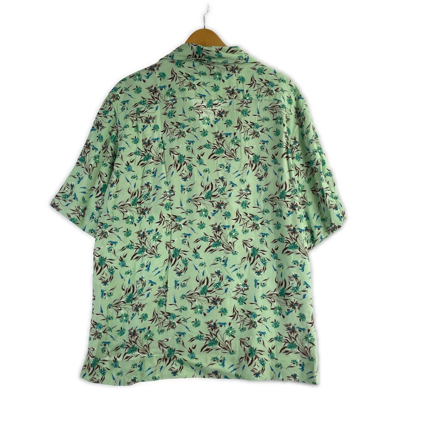 半袖シャツ Acne Studios 総柄レーヨンアロハシャツ 46 ミント 46
