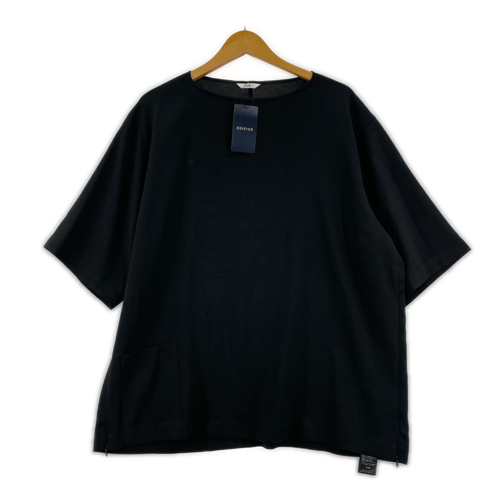 半袖Tシャツ EDIFICE T/E S/Sカットソー M 黒 M ブラック