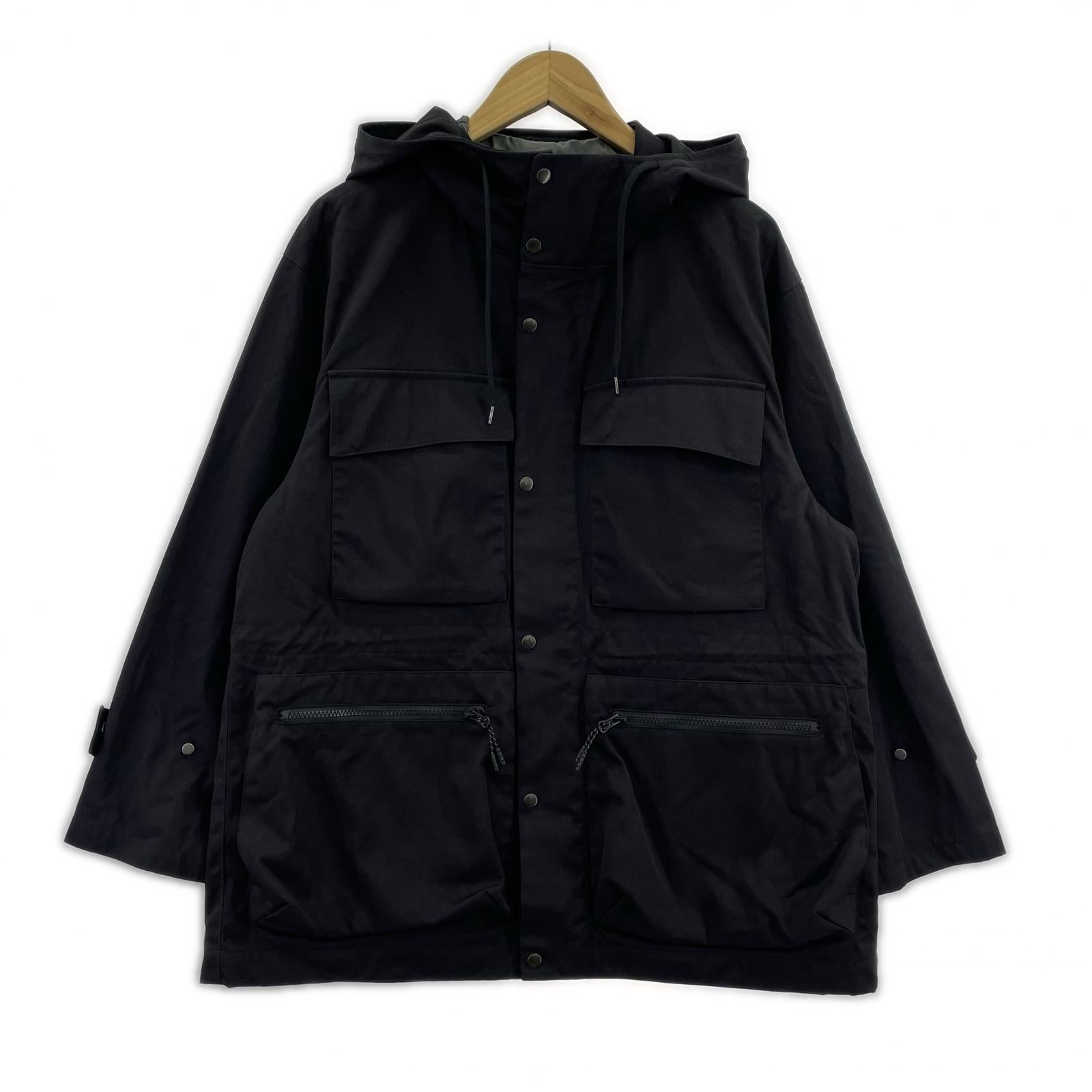 マウンテンパーカー BEAUTY&YOUTH UNITED ARROWS BY ナイロン ユーティリティ フードコート 1225-174-8741 黒 (S) S ブラック