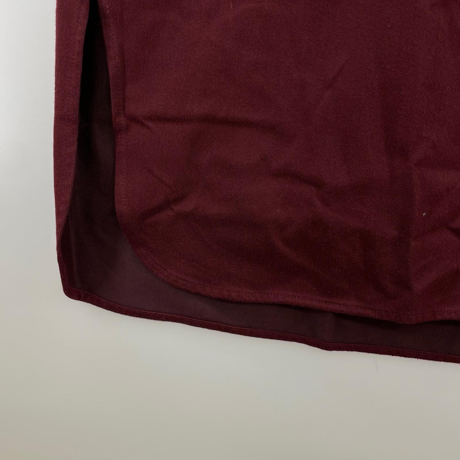 ワンピース LACOSTE シャツワンピース 38 ボルドー 38