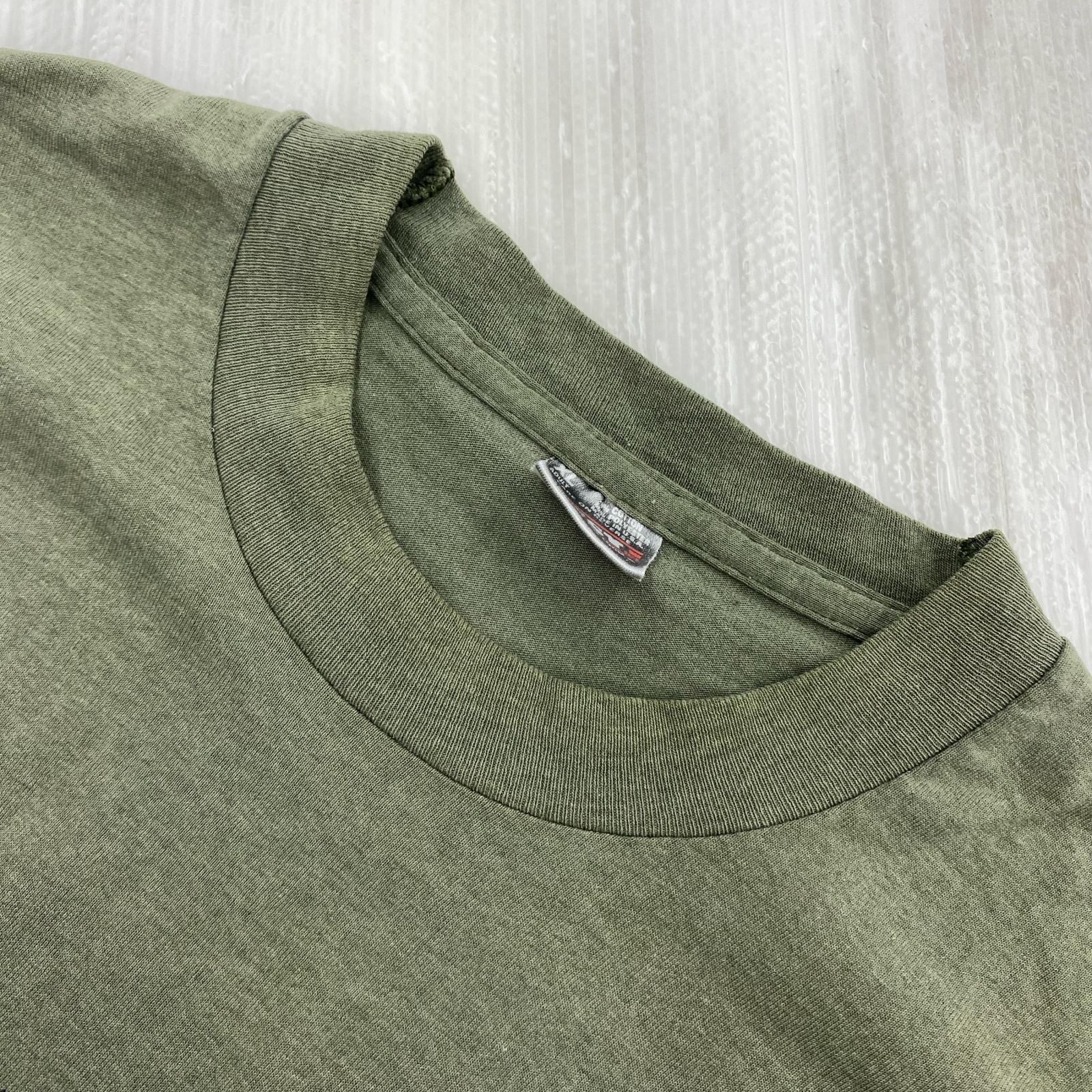 半袖Tシャツ フルーツボディ USA製 90s Newfoundland Dog S/S TEE 白 (XL) グリーン