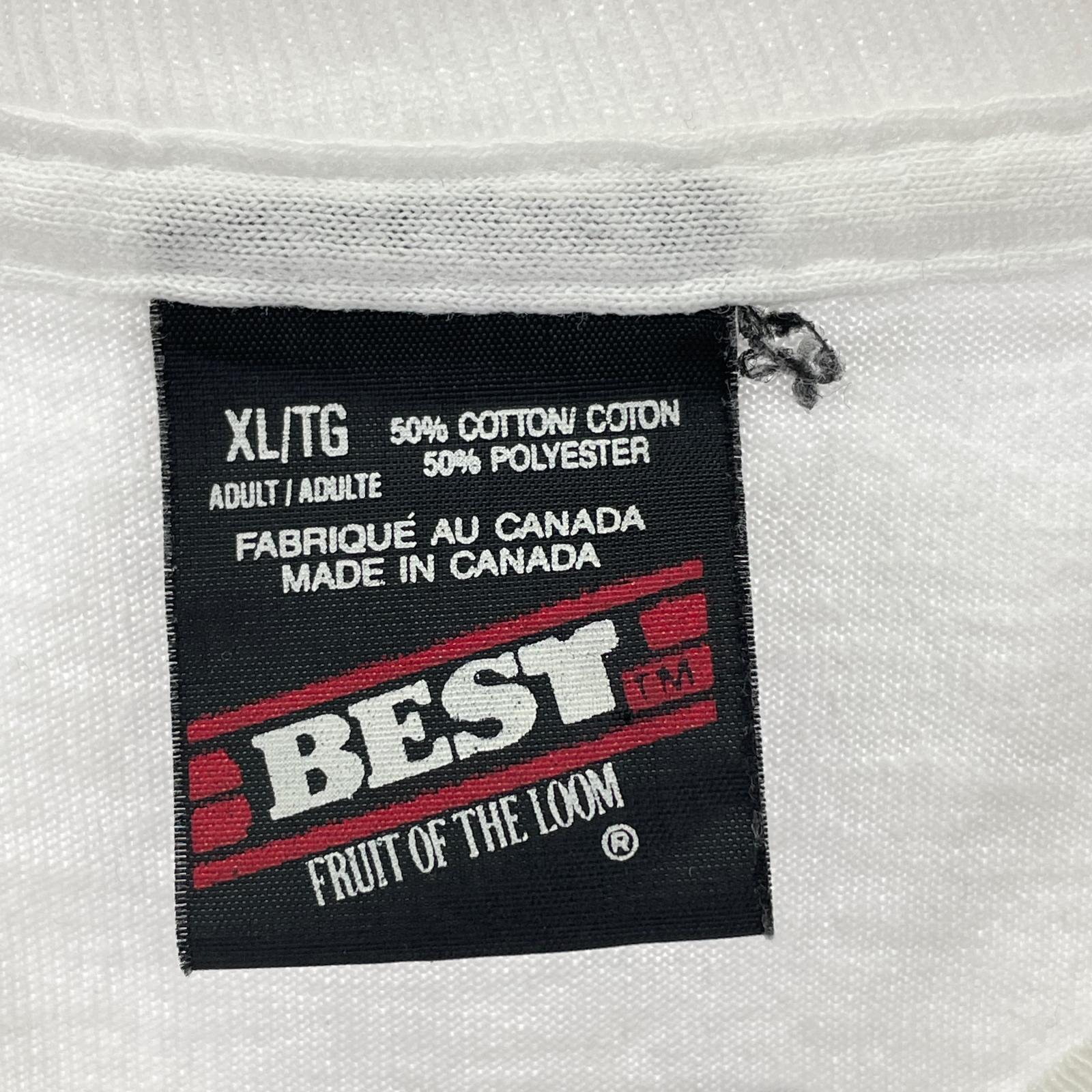 半袖Tシャツ フルーツボディ 90s ドッグプリントTシャツ (XL) ホワイト