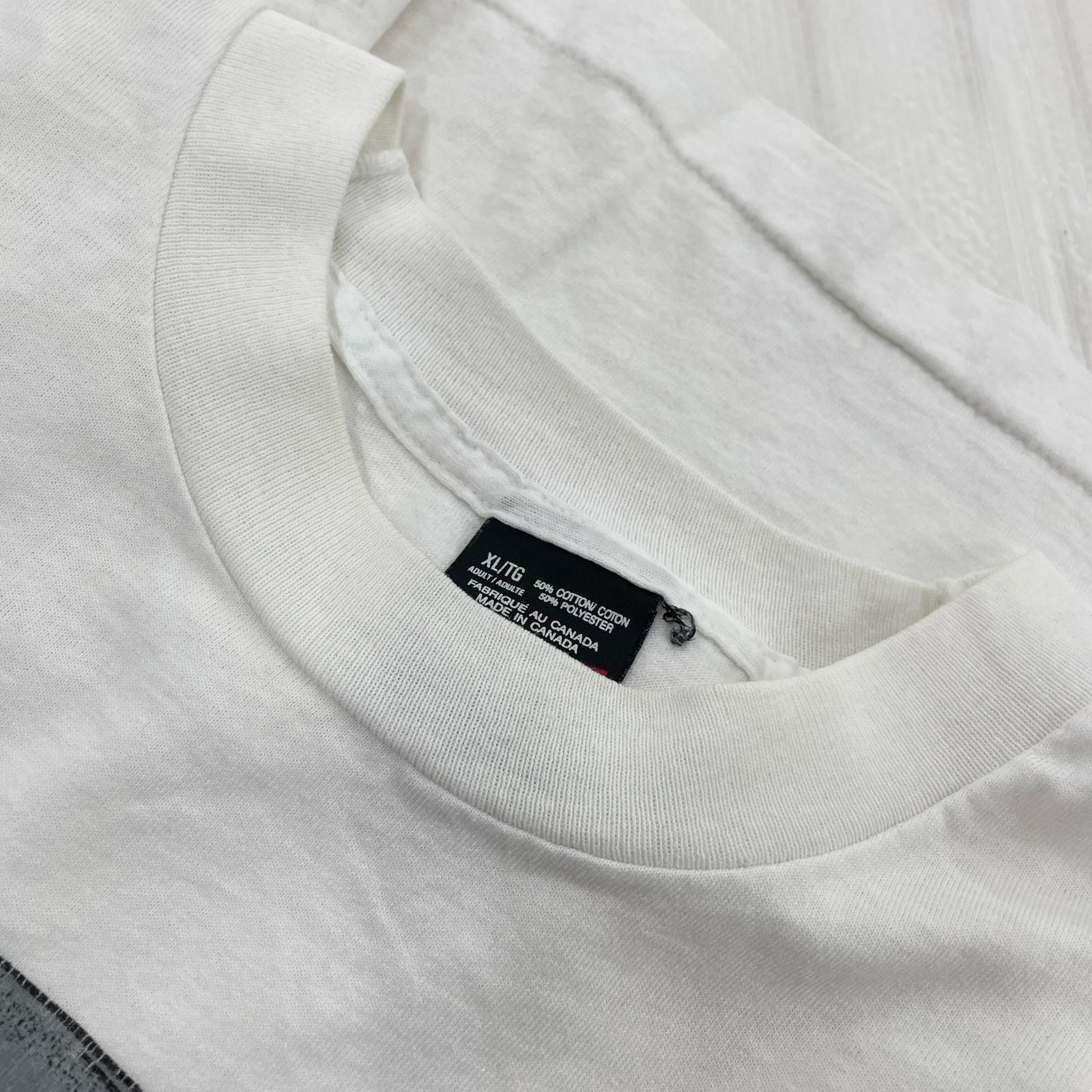 半袖Tシャツ フルーツボディ 90s ドッグプリントTシャツ (XL) ホワイト