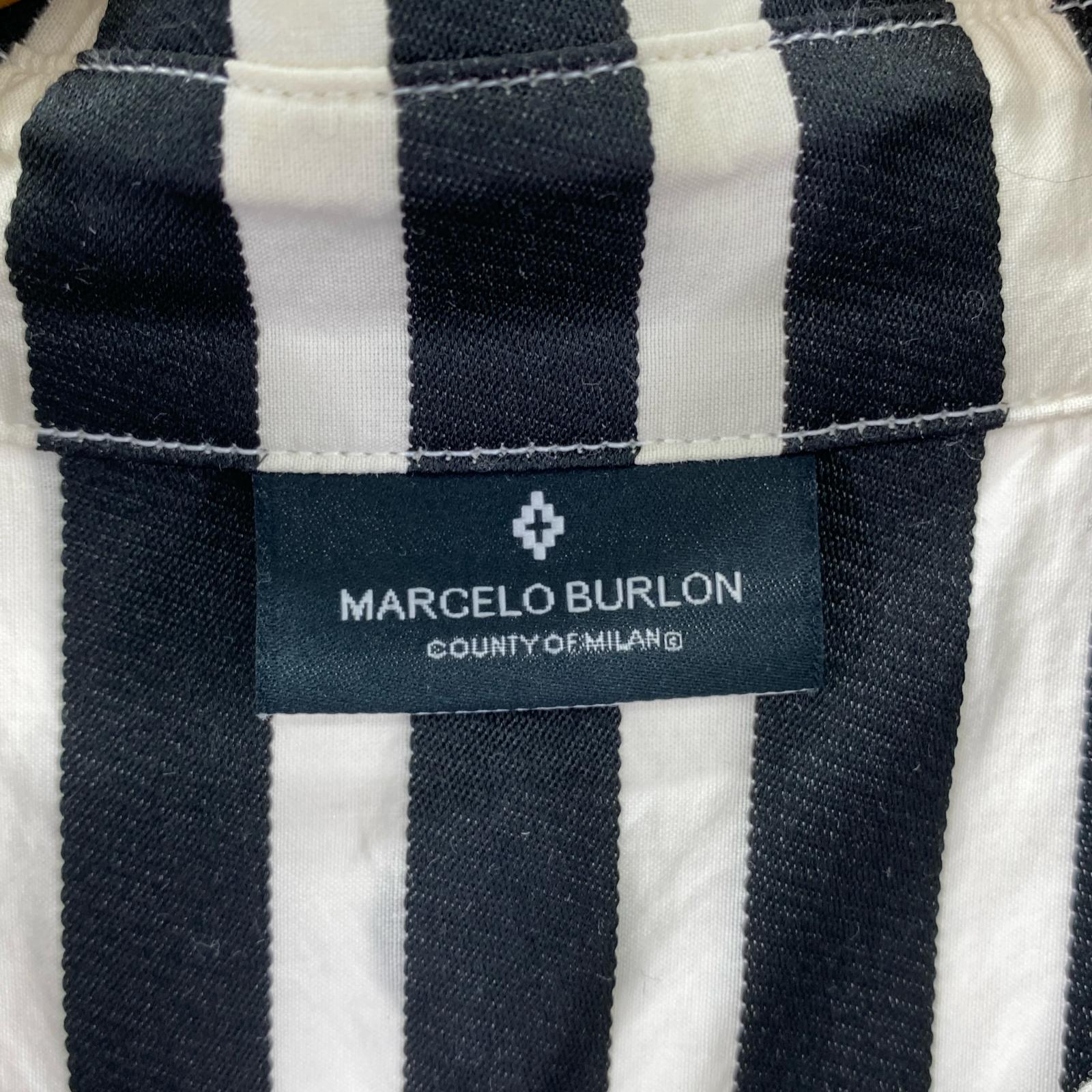 半袖シャツ MARCELO BURLON Confidencial ストライプシャツ (M) M