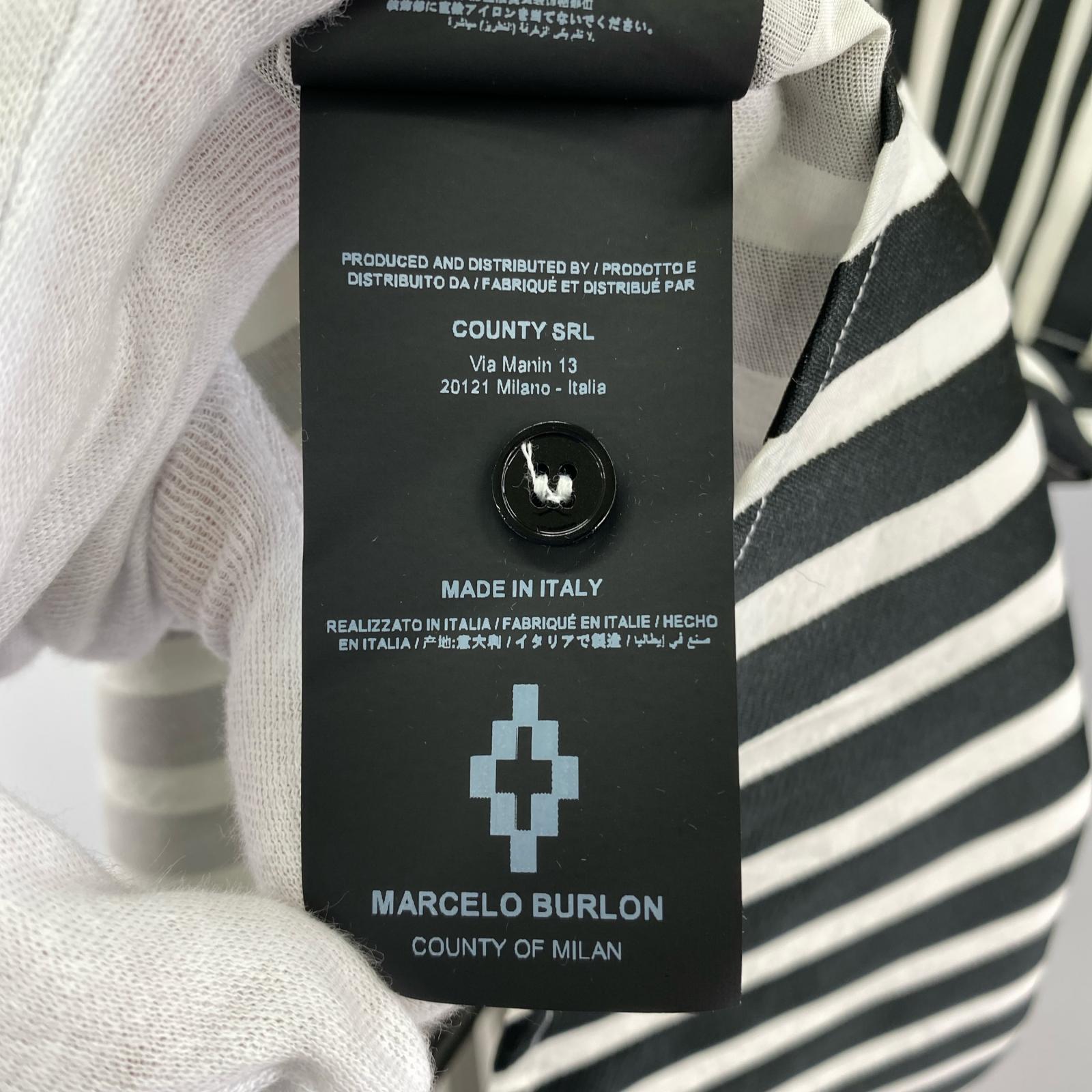 半袖シャツ MARCELO BURLON Confidencial ストライプシャツ (M) M