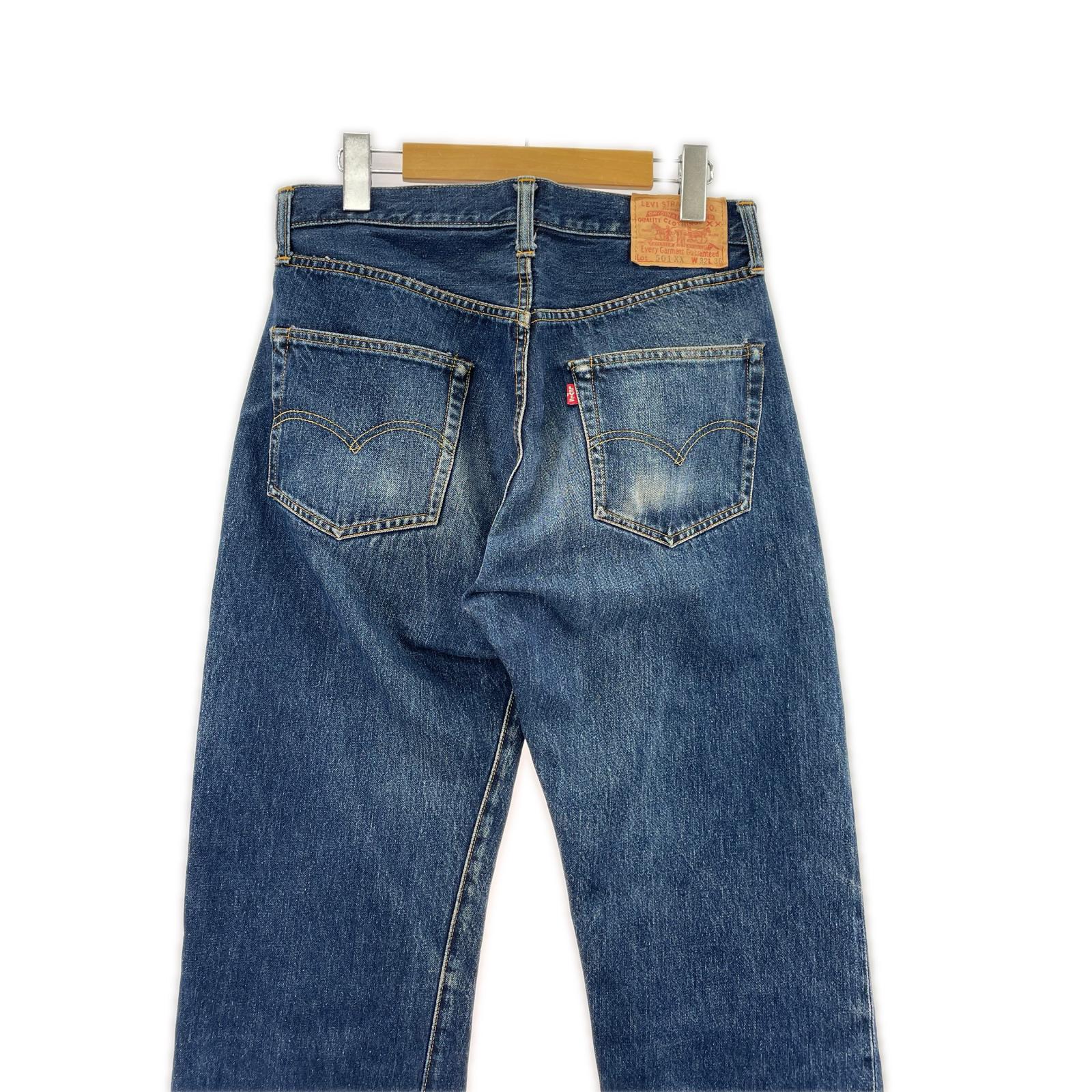 デニムパンツ Levi's 501XX 裏ボタン555 バレンシア製 32 ブルー