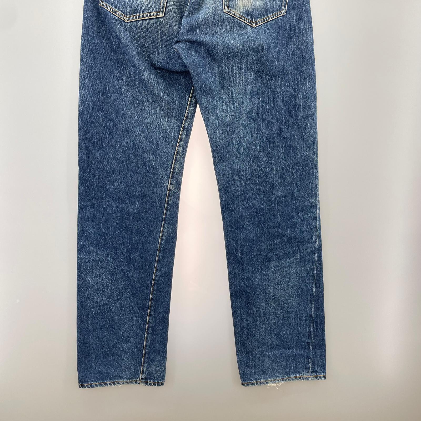 デニムパンツ Levi's 501XX 裏ボタン555 バレンシア製 32 ブルー