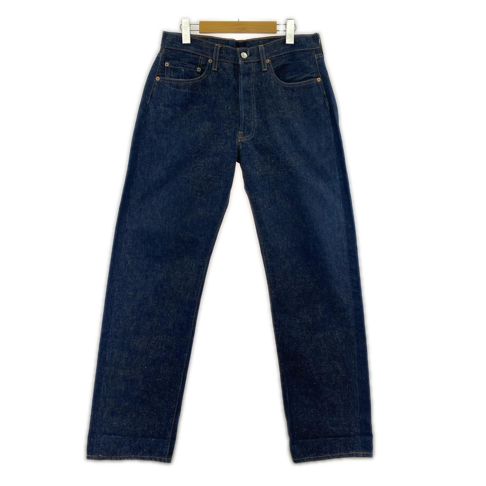 デニムパンツ Levi's 裏ボタン555 バレンシア 501 BIGE 110周年 (W33L36) 33 ネイビー
