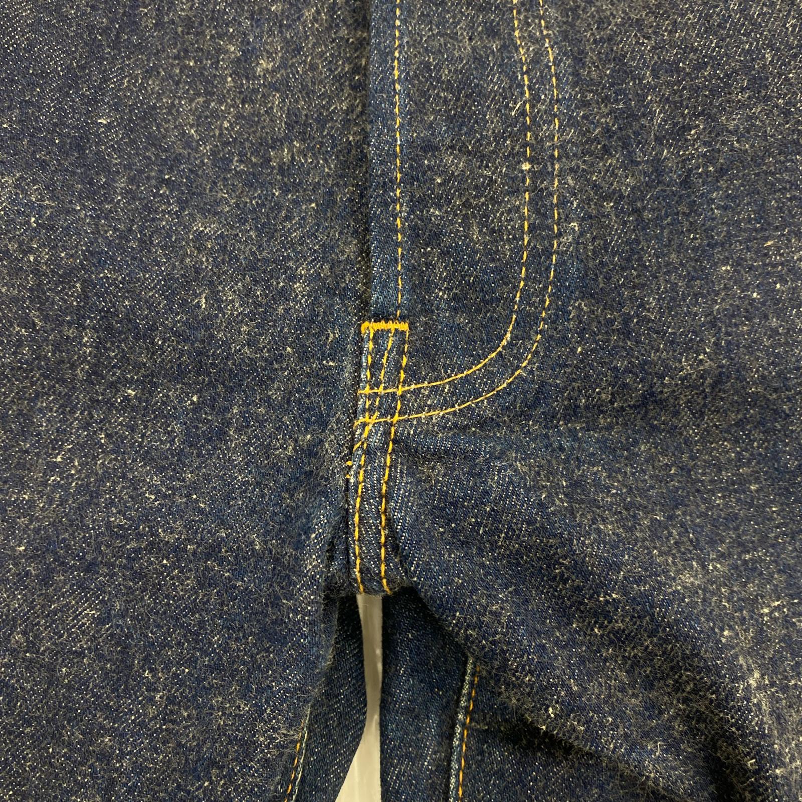 デニムパンツ Levi's 裏ボタン555 バレンシア 501 BIGE 110周年 (W33L36) 33 ネイビー