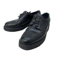 PRADA ウイングチップレザーシューズ 黒 (37.5)
