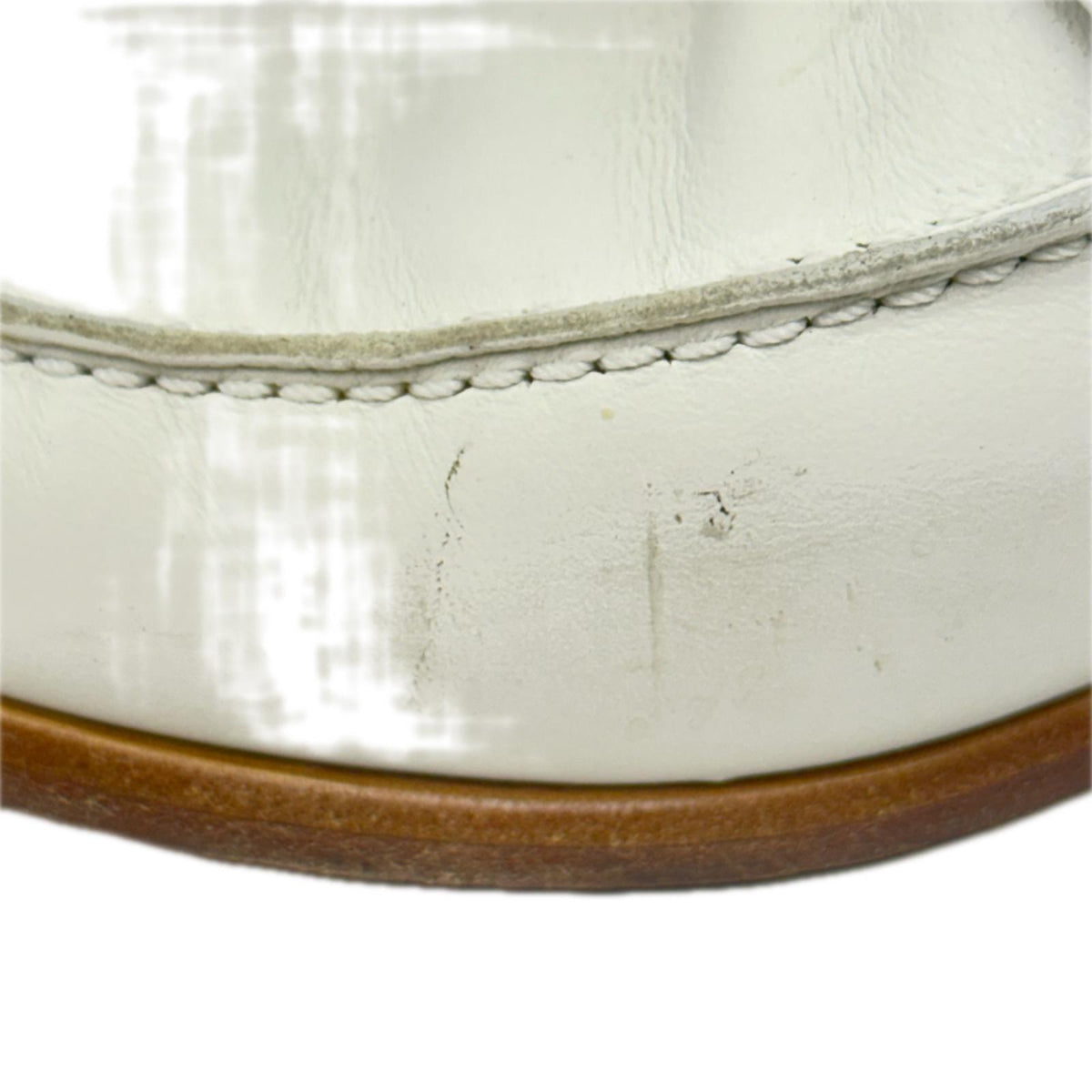 HERMES DESTIN LOAFER 白 (37)