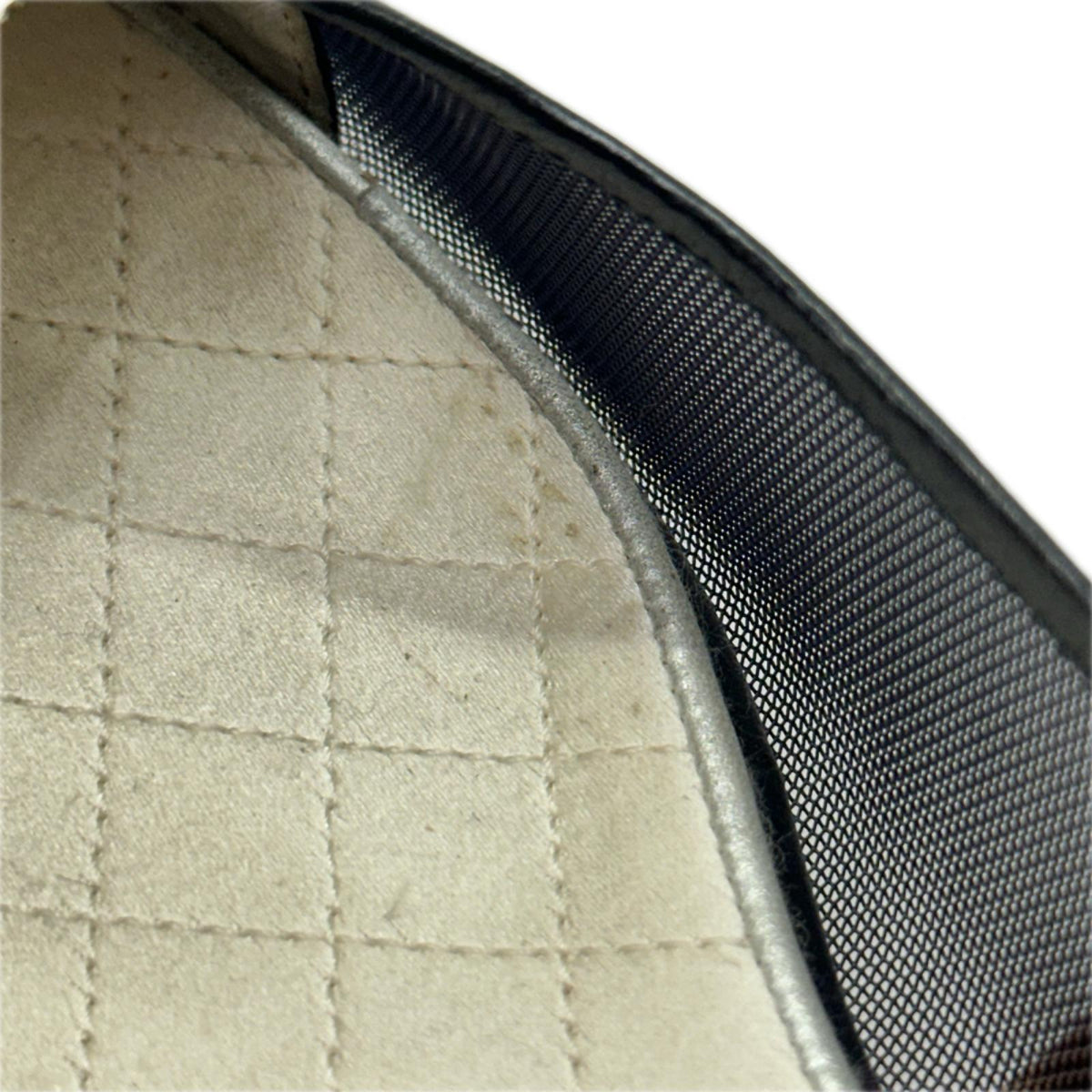 CHANEL メッシュフラットシューズ 黒 (34)