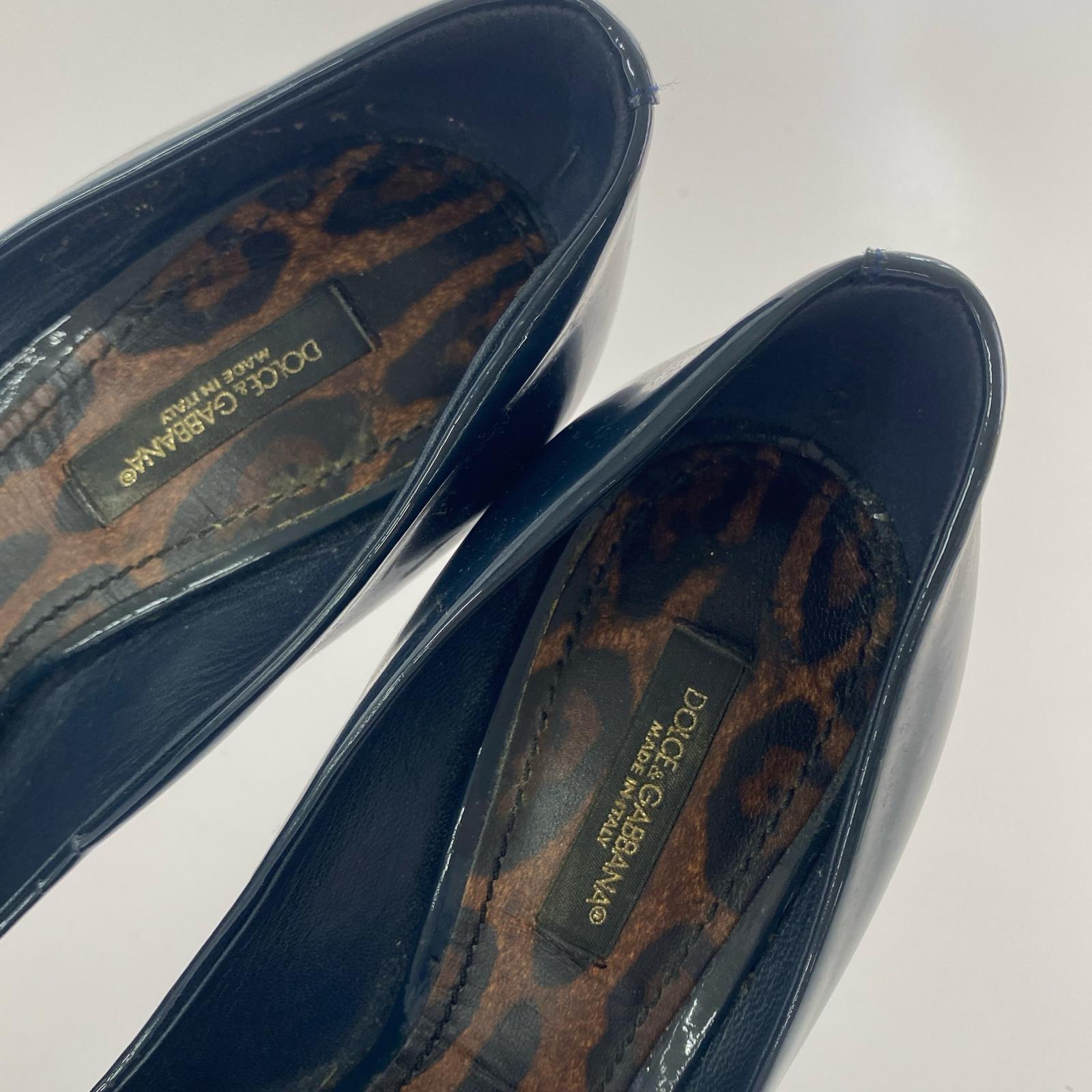 パンプス DOLCE&GABBANA ハイヒールパンプス (36) 36 ネイビー
