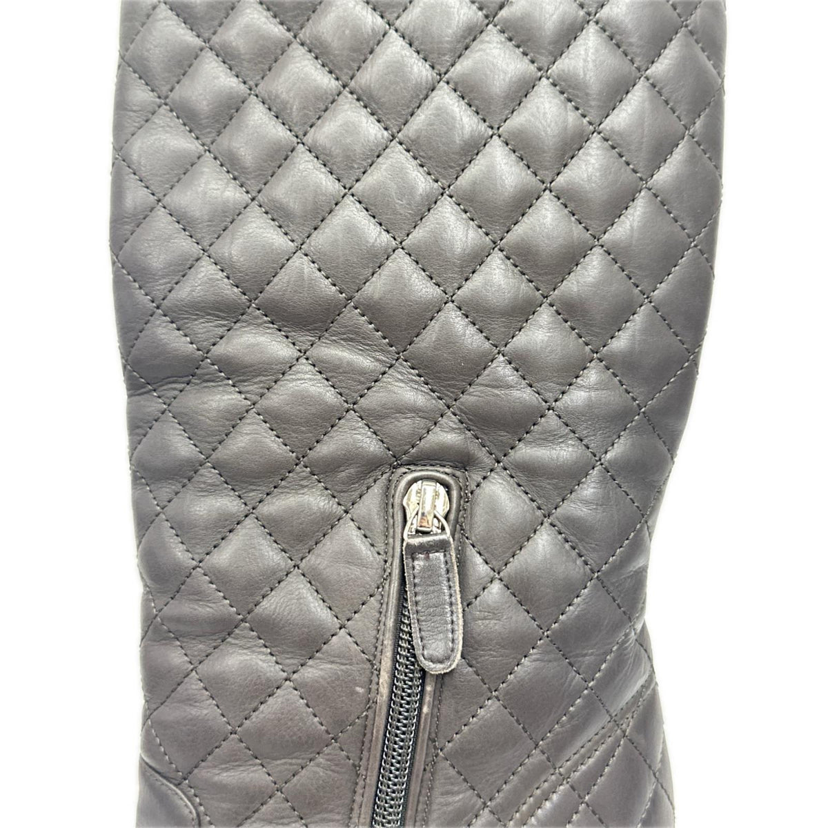 CHANEL マトラッセロングブーツ 茶