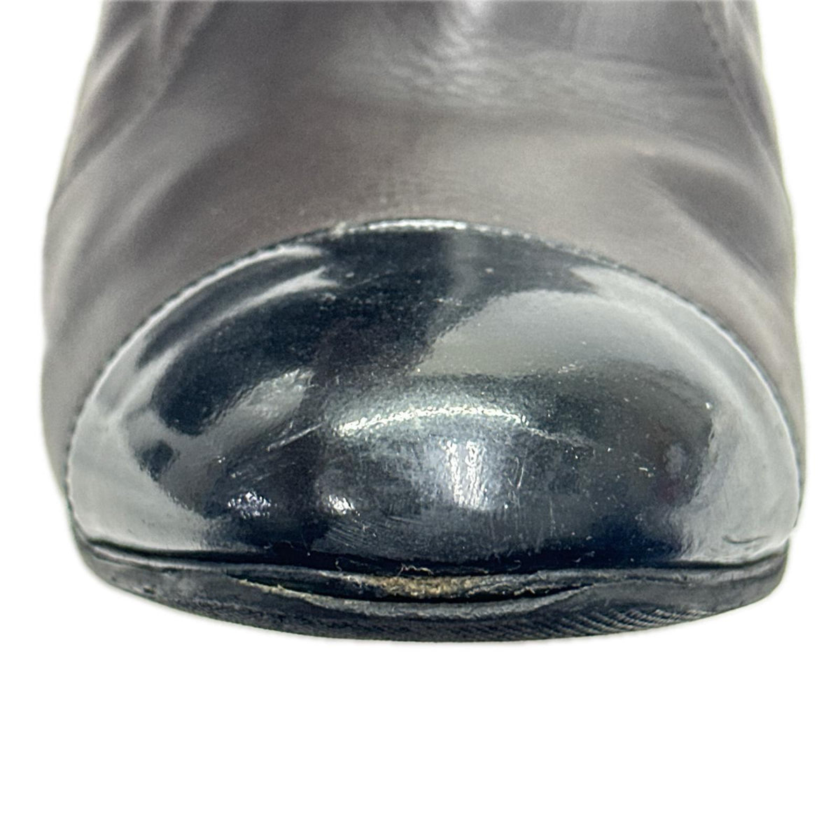 CHANEL マトラッセロングブーツ 茶