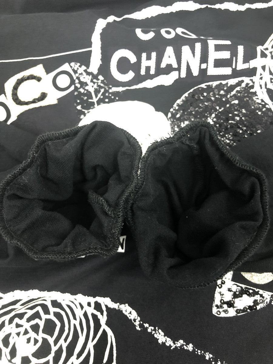 ココシャネル L/S TEE P63300K48961 黒 (M)