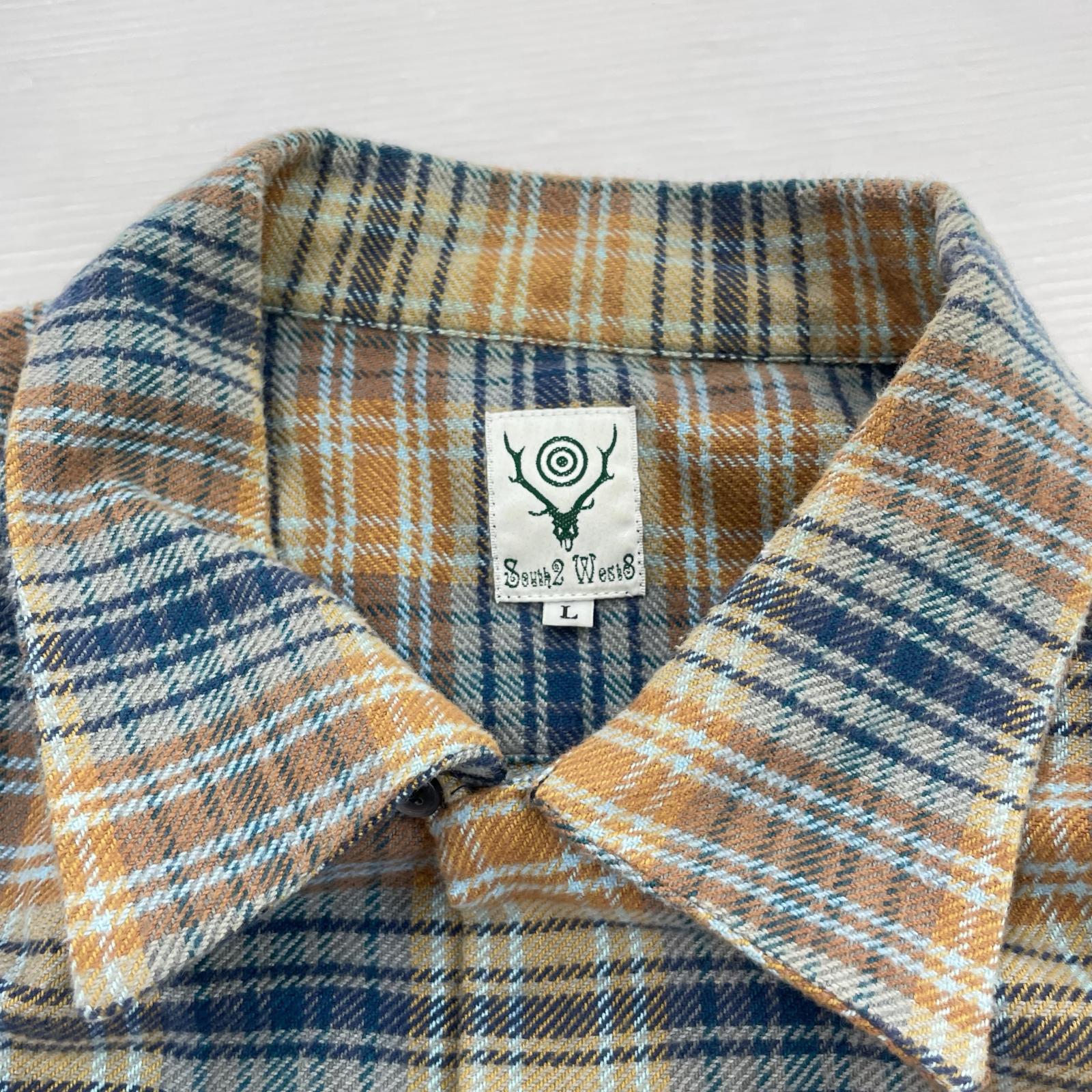 長袖シャツ 6 Pocket Shirt -Twill Plaid L L