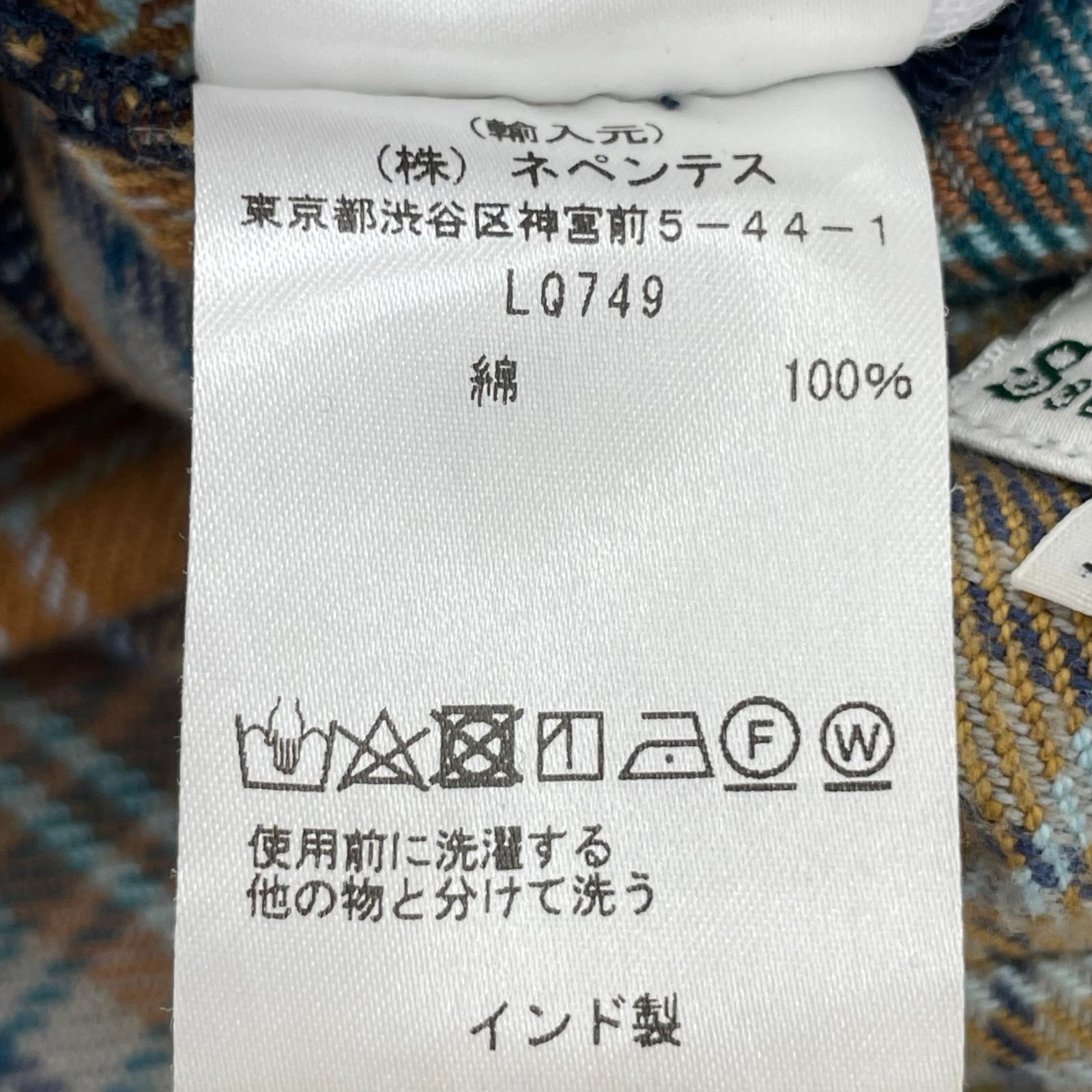 パンツ ストレートチェックパンツ M M