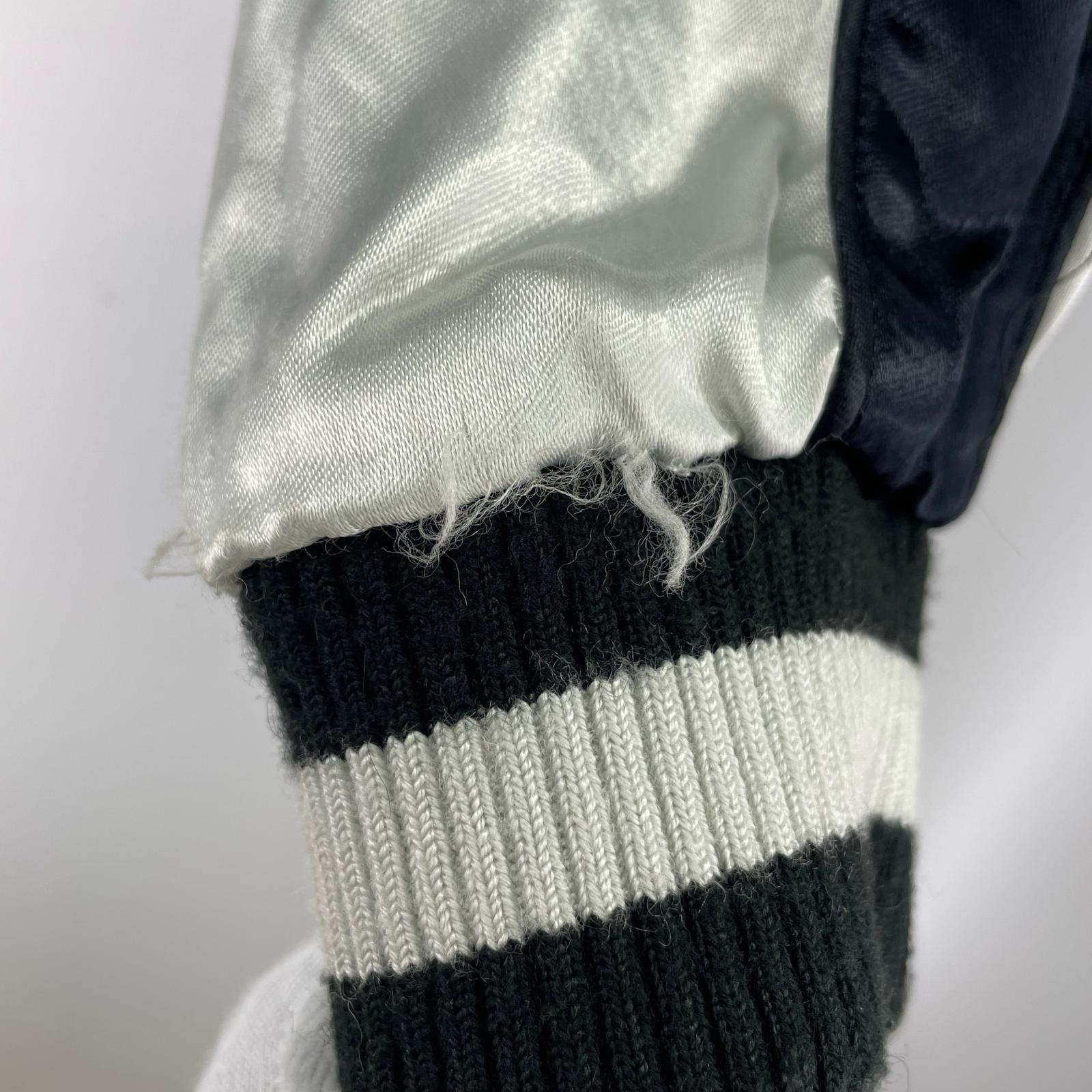 ジャケット VANSON ブルドッグ×スカル リバーシブルスカジャン M 黒 M