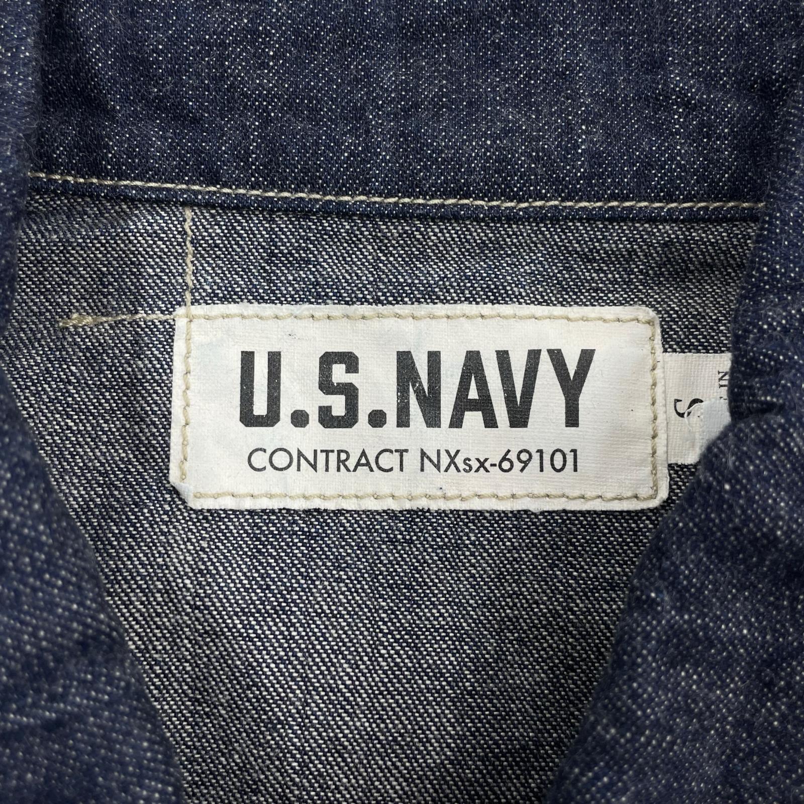 デニムジャケット COLIMBO NAVAL WORK JKT N-3 TYPE 12oz Denim ZB-0109 (S) S ネイビー