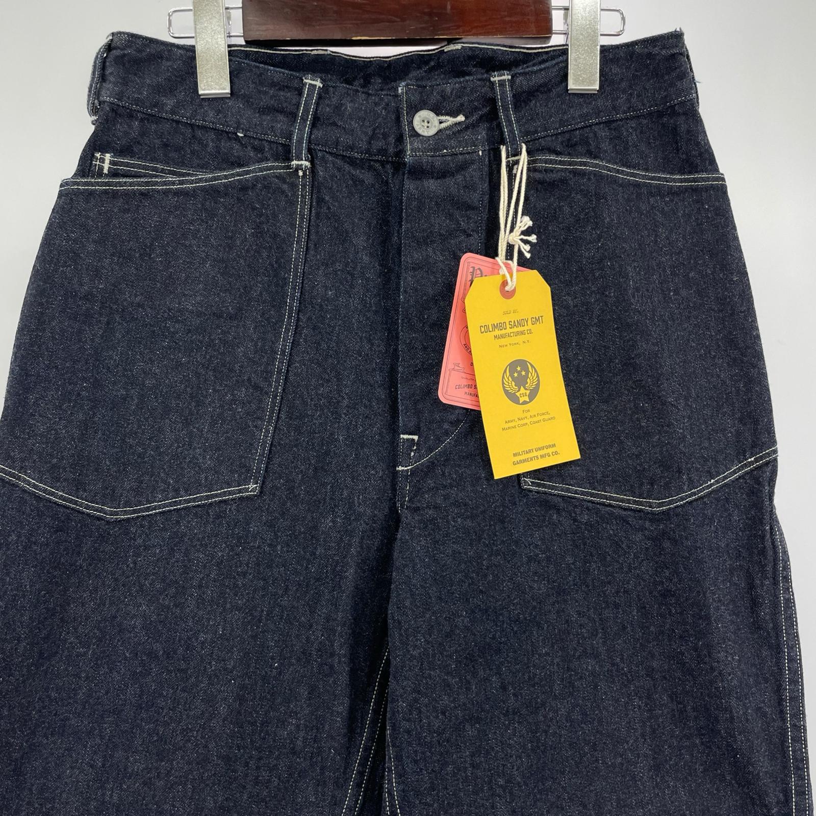 デニムパンツ COLIMBO ARMY DENIM PANTS CUSTOM HARRISON ZB-0201 INDIGO (S) S ネイビー