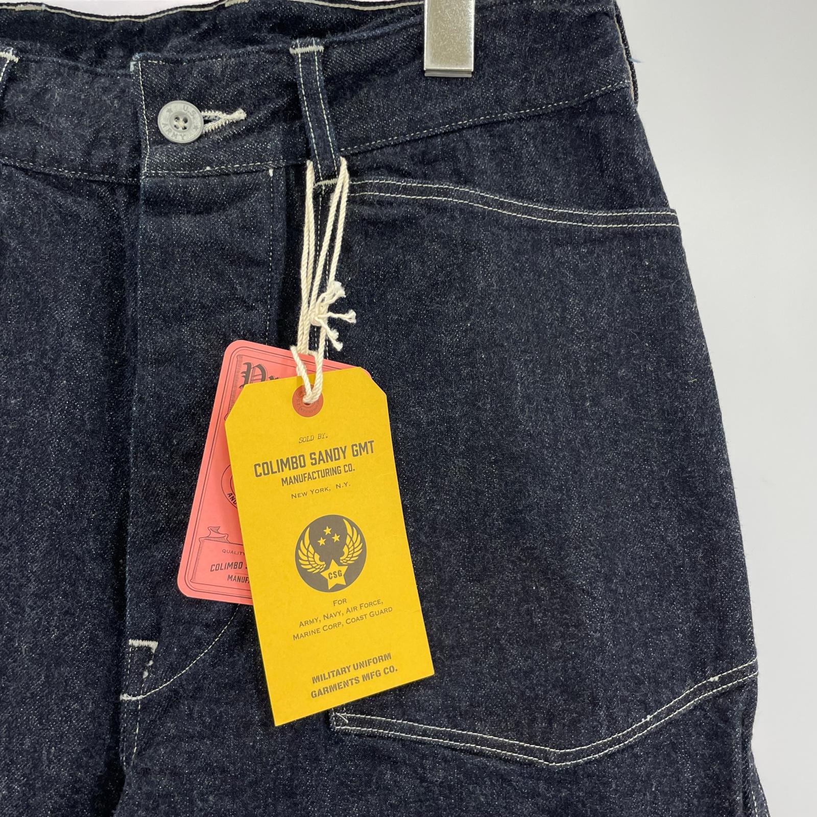 デニムパンツ COLIMBO ARMY DENIM PANTS CUSTOM HARRISON ZB-0201 INDIGO (S) S ネイビー