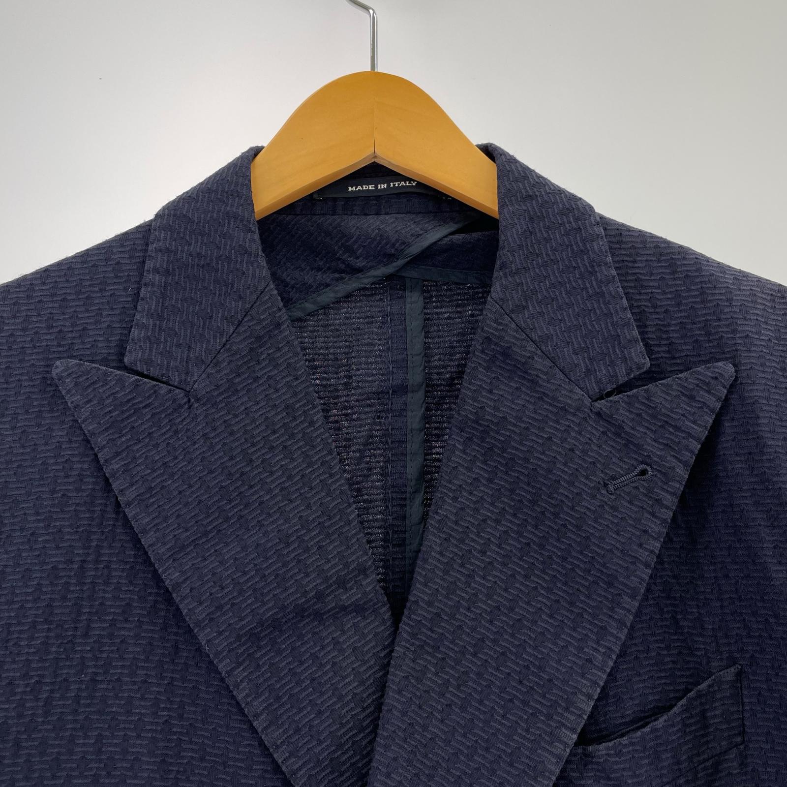 ジャケット TAGLIATORE 金ボタン ダブルブレスト ブレザー 48 紺 48 ネイビー