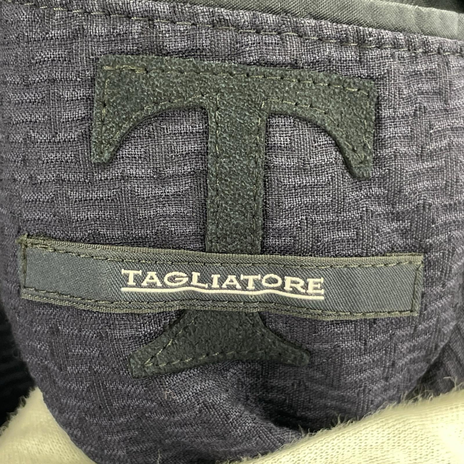 ジャケット TAGLIATORE 金ボタン ダブルブレスト ブレザー 48 紺 48 ネイビー