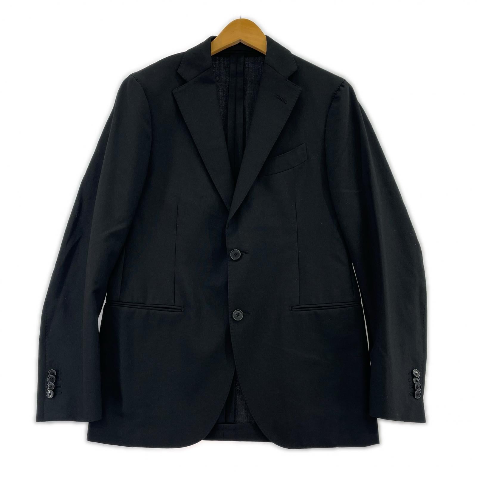 ジャケット LARDINI ウール 2Bジャケット 46 黒 46 ブラック