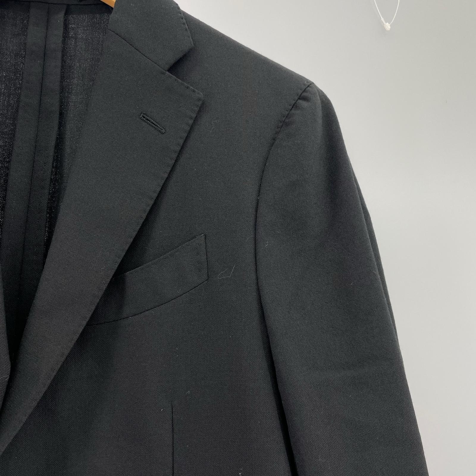 ジャケット LARDINI ウール 2Bジャケット 46 黒 46 ブラック