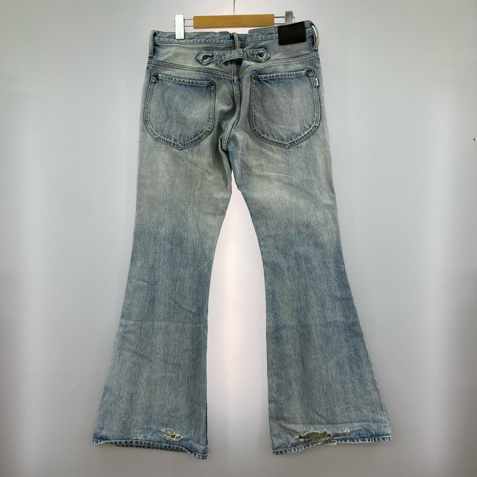 デニムパンツ FADED BELL-BOTTOM DENIM PANTS (34) 34 ブルー