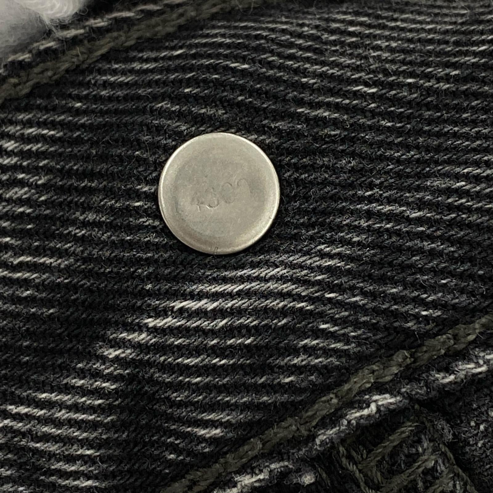 デニムパンツ BAGGY DAD BLACK STONE WASH ブラック