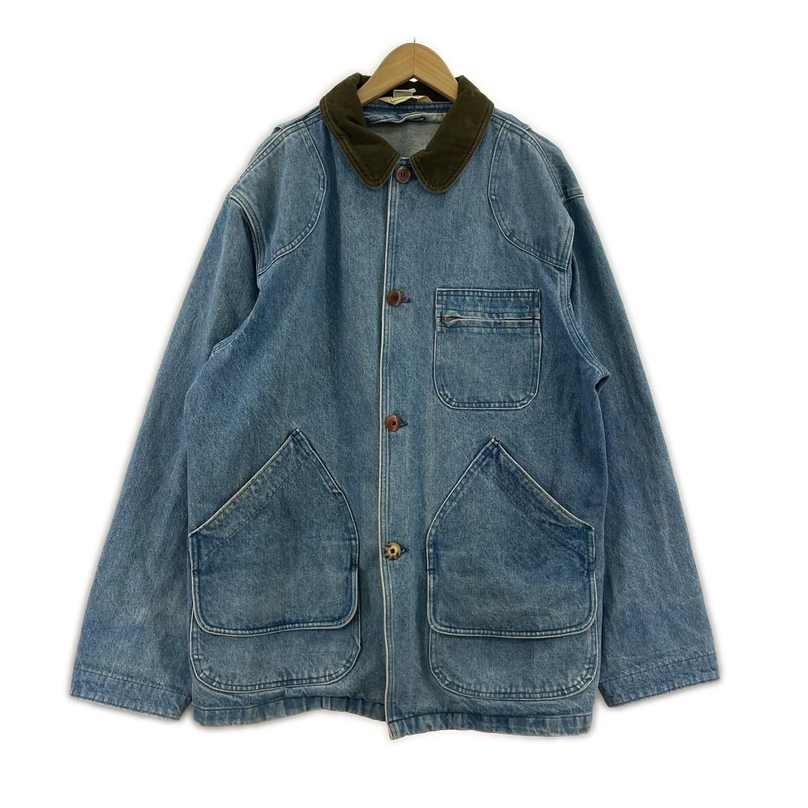 デニムジャケット 80S デニムカバーオール (L) L ブルー