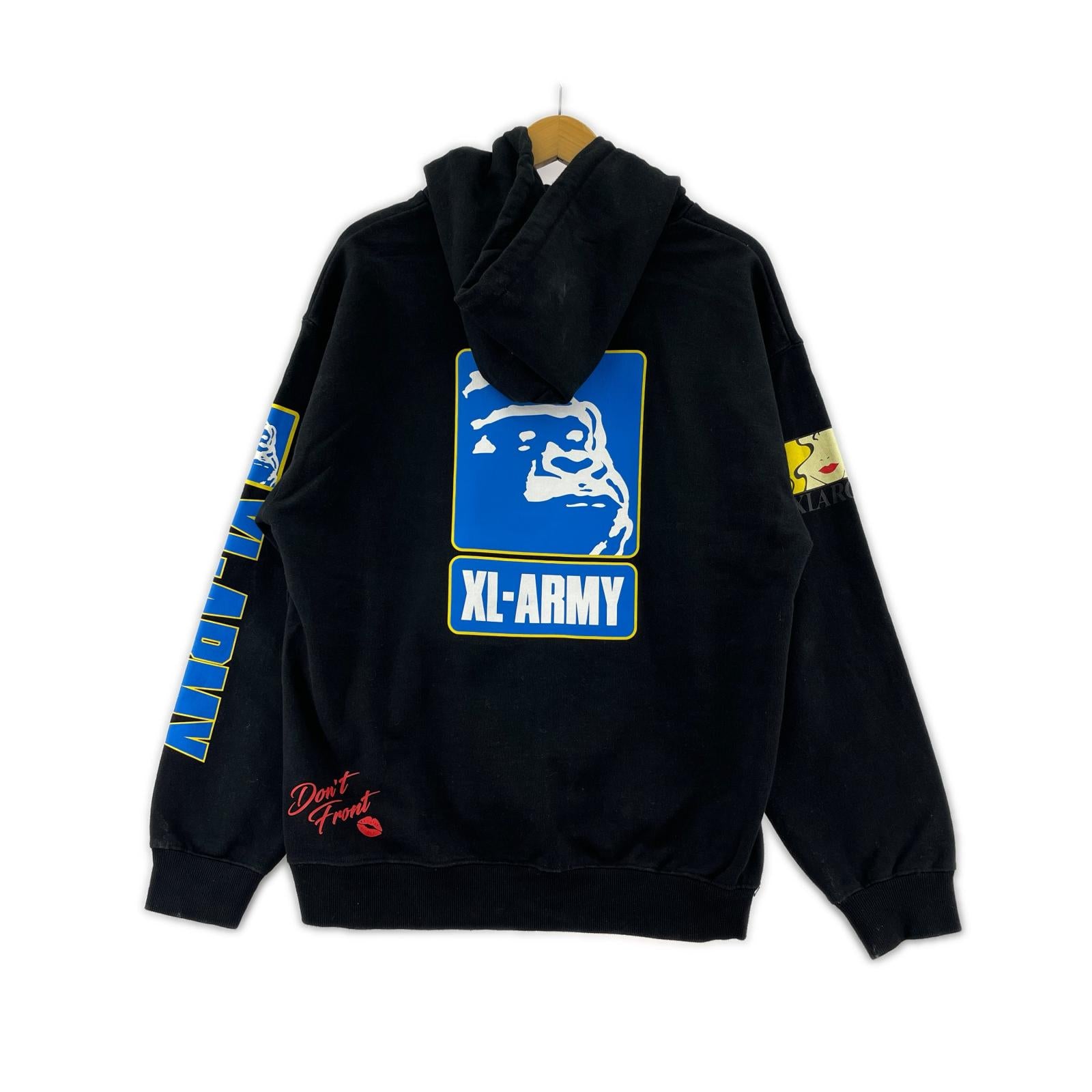 パーカー ARMY HOODED SWEAT M ブラック