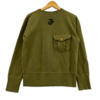 スウェット U.S.M.C. DEVIL DOG カーキ 36 カーキ