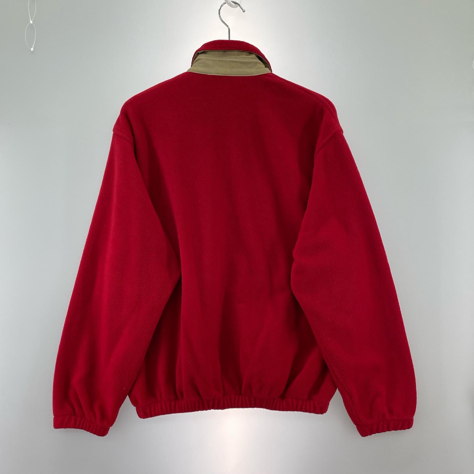 ジャケット フリース ジップアップジャケット 赤 S S レッド