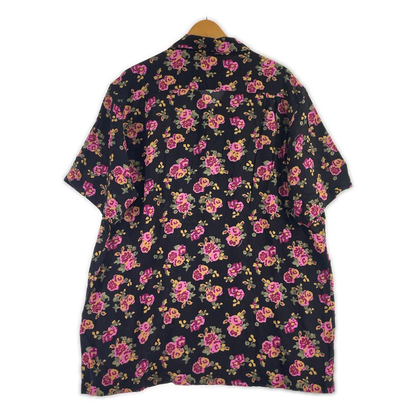 半袖シャツ Supreme Floral Rayon S/S Shirt L 黒 L