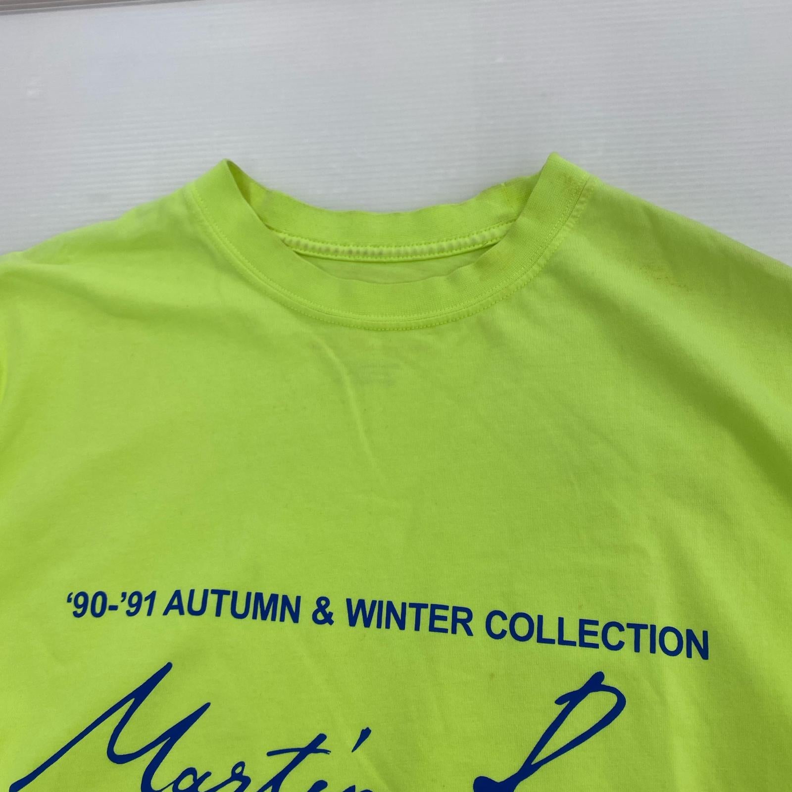 長袖Tシャツ CLASSIC LOGO 90-91 M イエロー