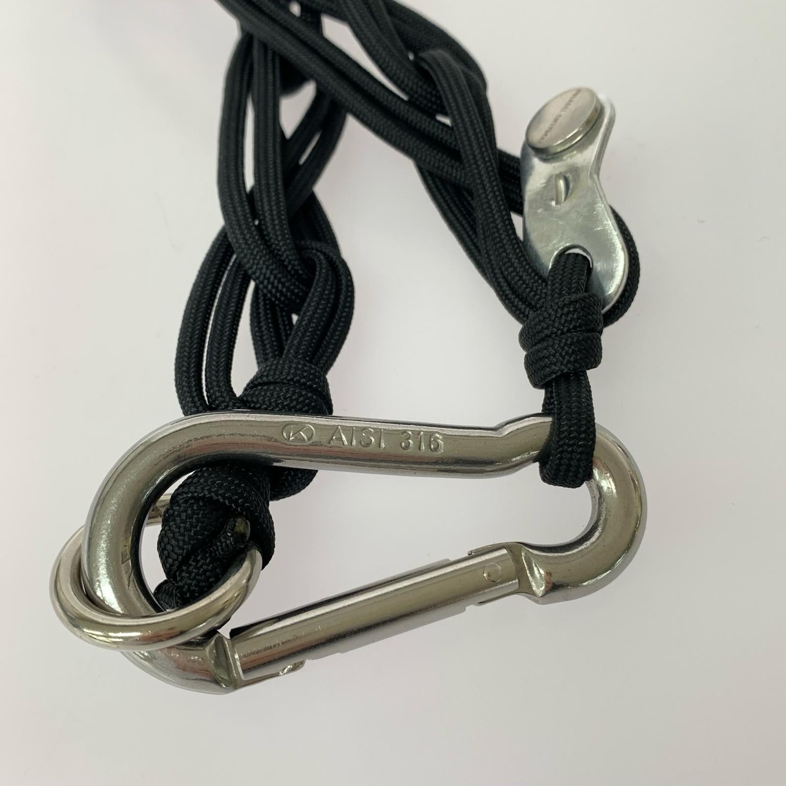 その他アクセサリー nulabel NATURAL DYED NYLONROPE CARABINER ブラック