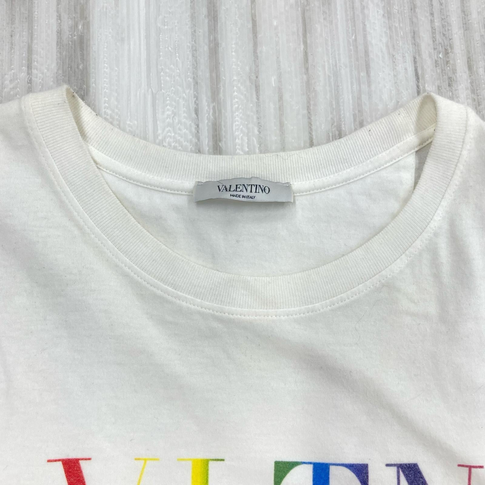 半袖Tシャツ VALENTINO T-SHIRT WITH VLTN LOGO PRINT L ホワイト L ホワイト