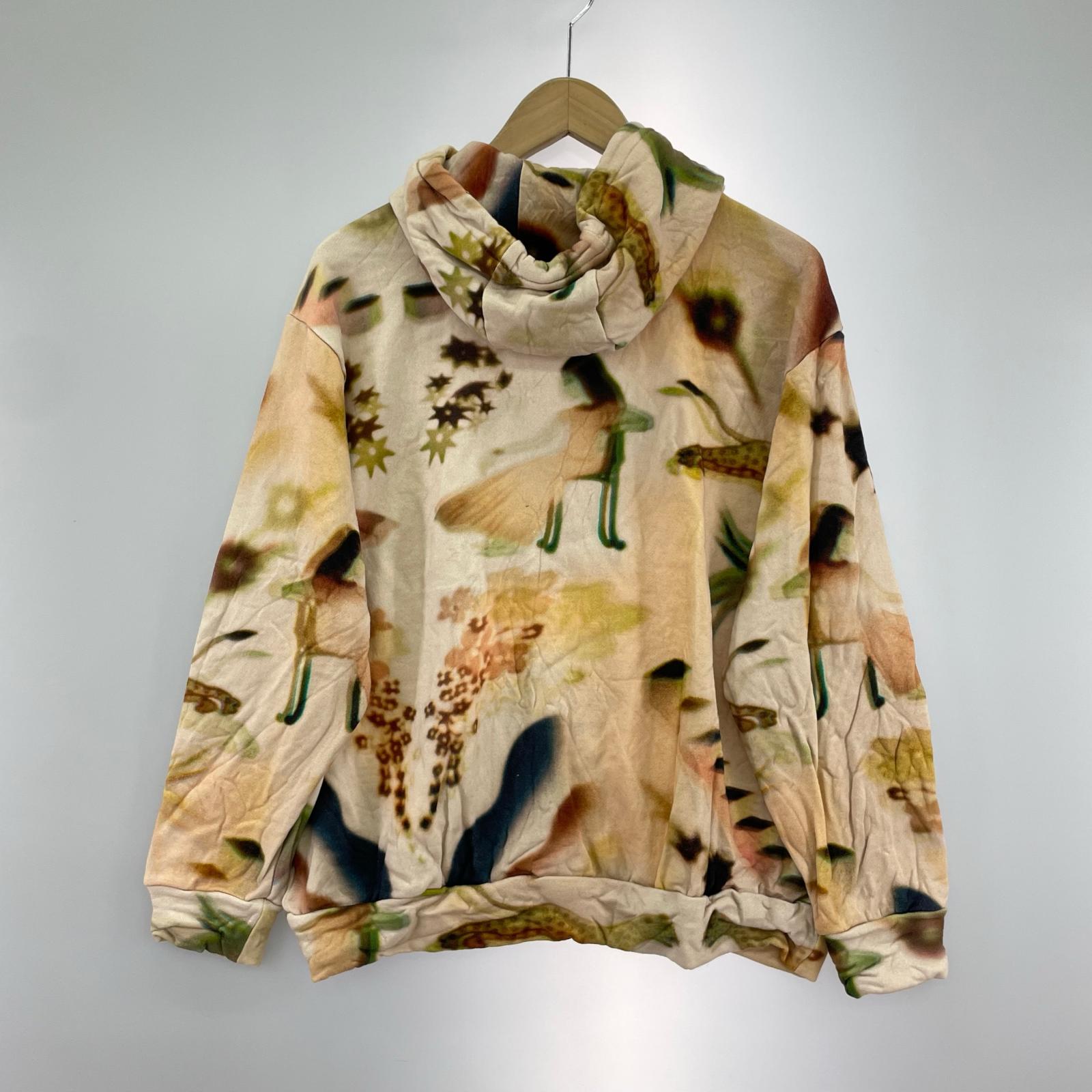 パーカー Paul Smith レオパード×ボタニカル 総柄パーカー L L ベージュ