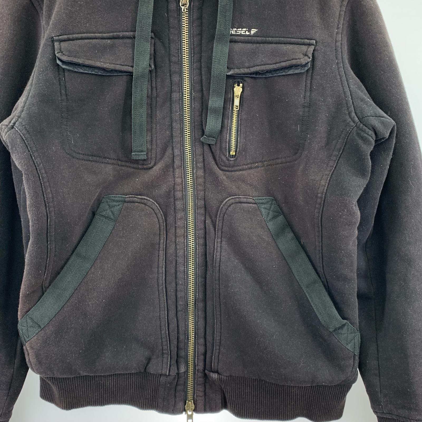パーカー 裏ボア BLK XL ブラック