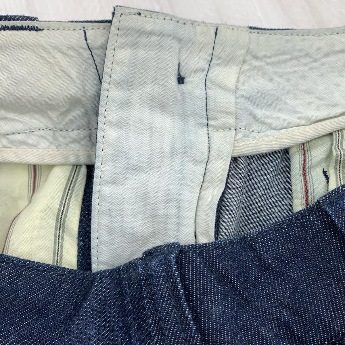 デニムパンツ ワイド IDG XS ブルー