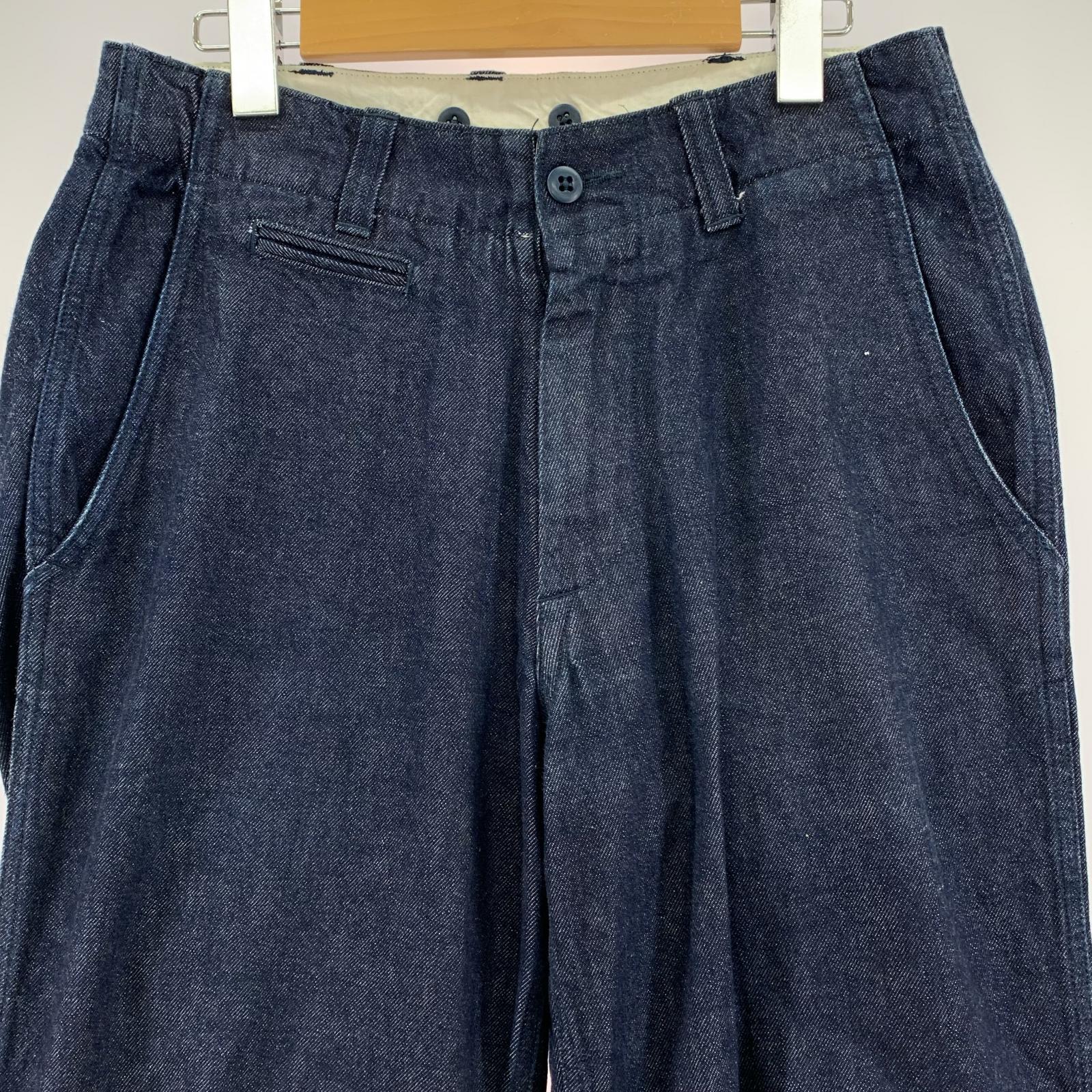 デニムパンツ ワイド IDG XS ブルー