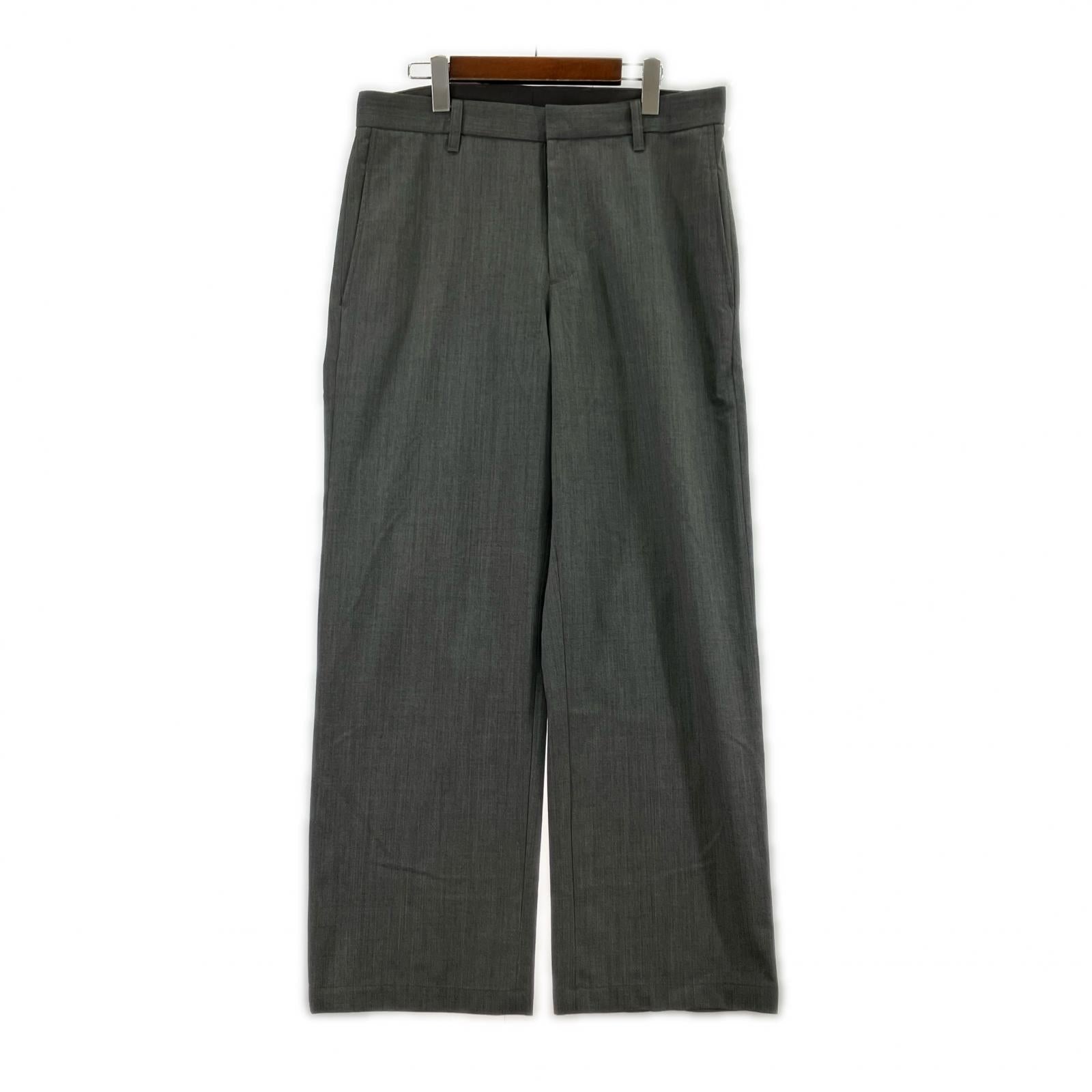 パンツ UNFOLLOW Wool poly loose Work Pants グレー 3 グレー