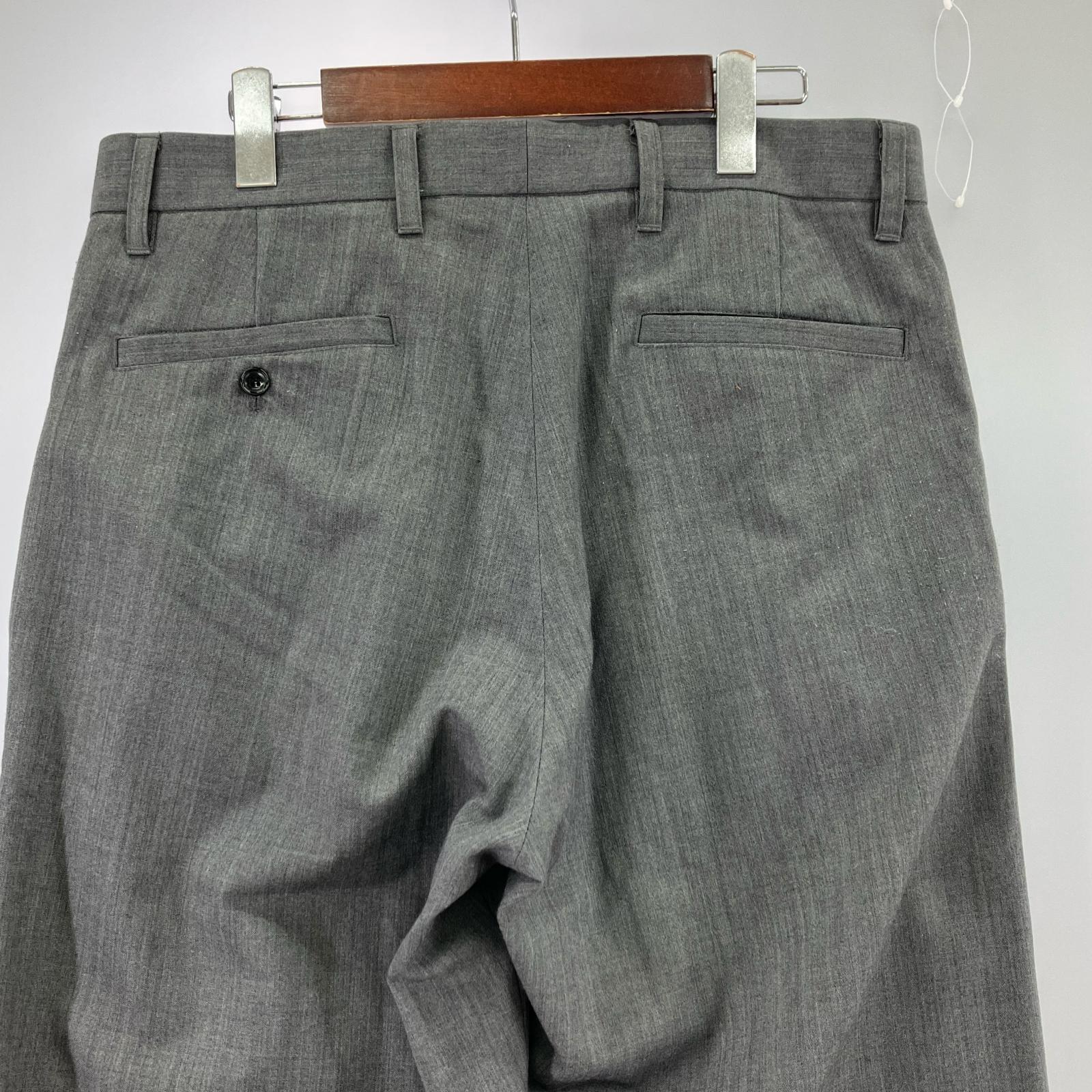 パンツ UNFOLLOW Wool poly loose Work Pants グレー 3 グレー