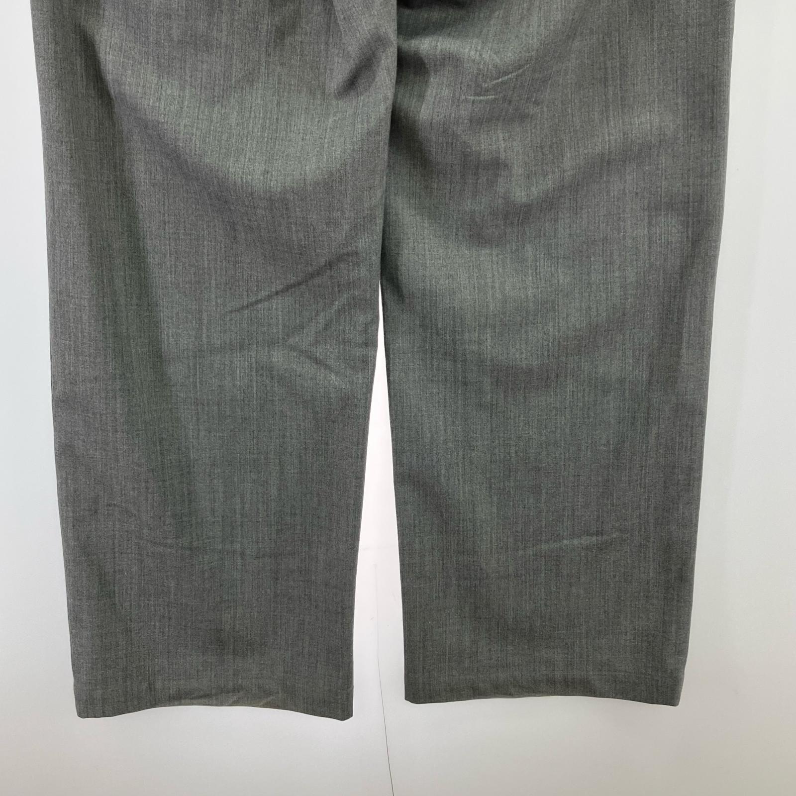 パンツ UNFOLLOW Wool poly loose Work Pants グレー 3 グレー