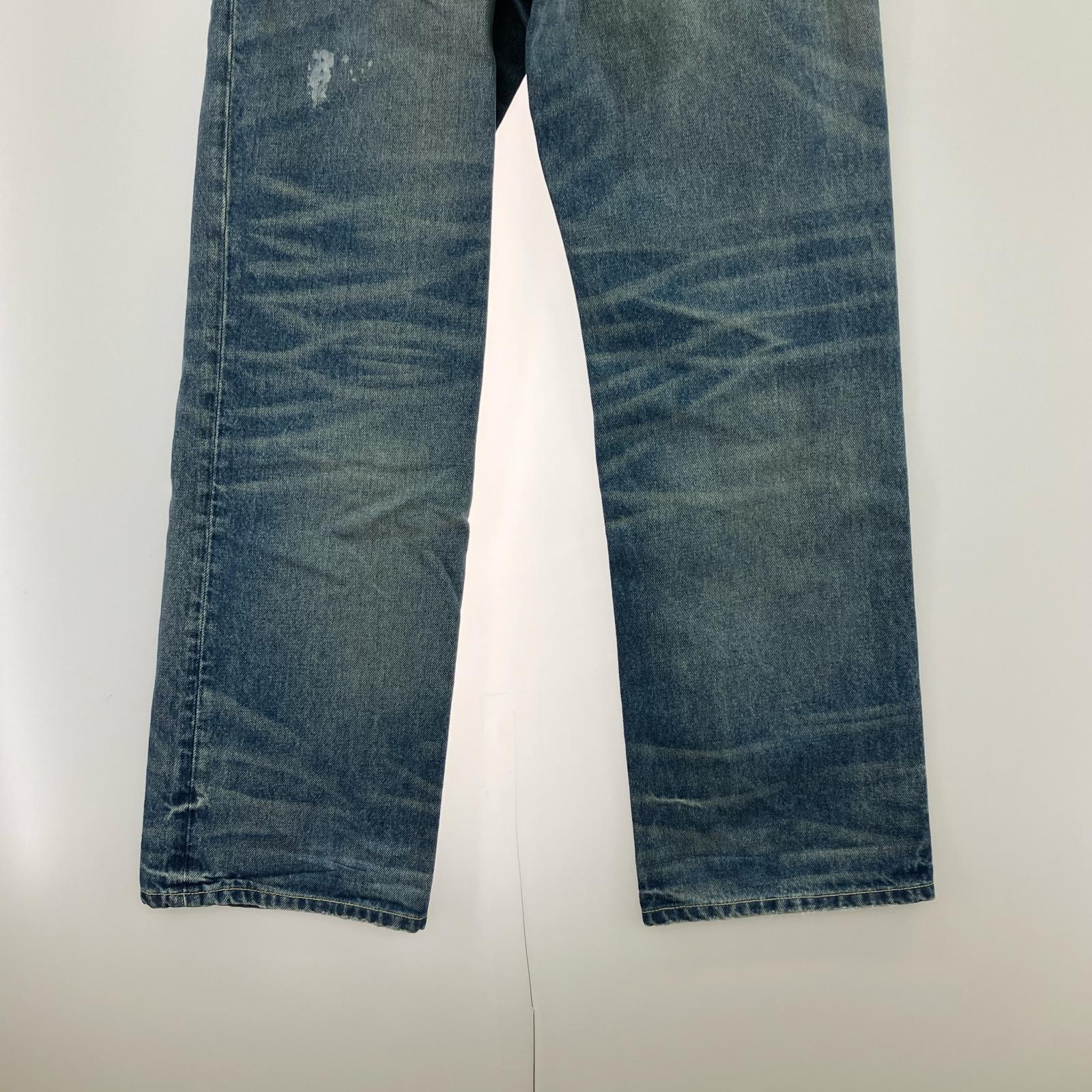 デニムパンツ BARE KNUCKLES Arthur Straight Leg Jeans 30 ブルー
