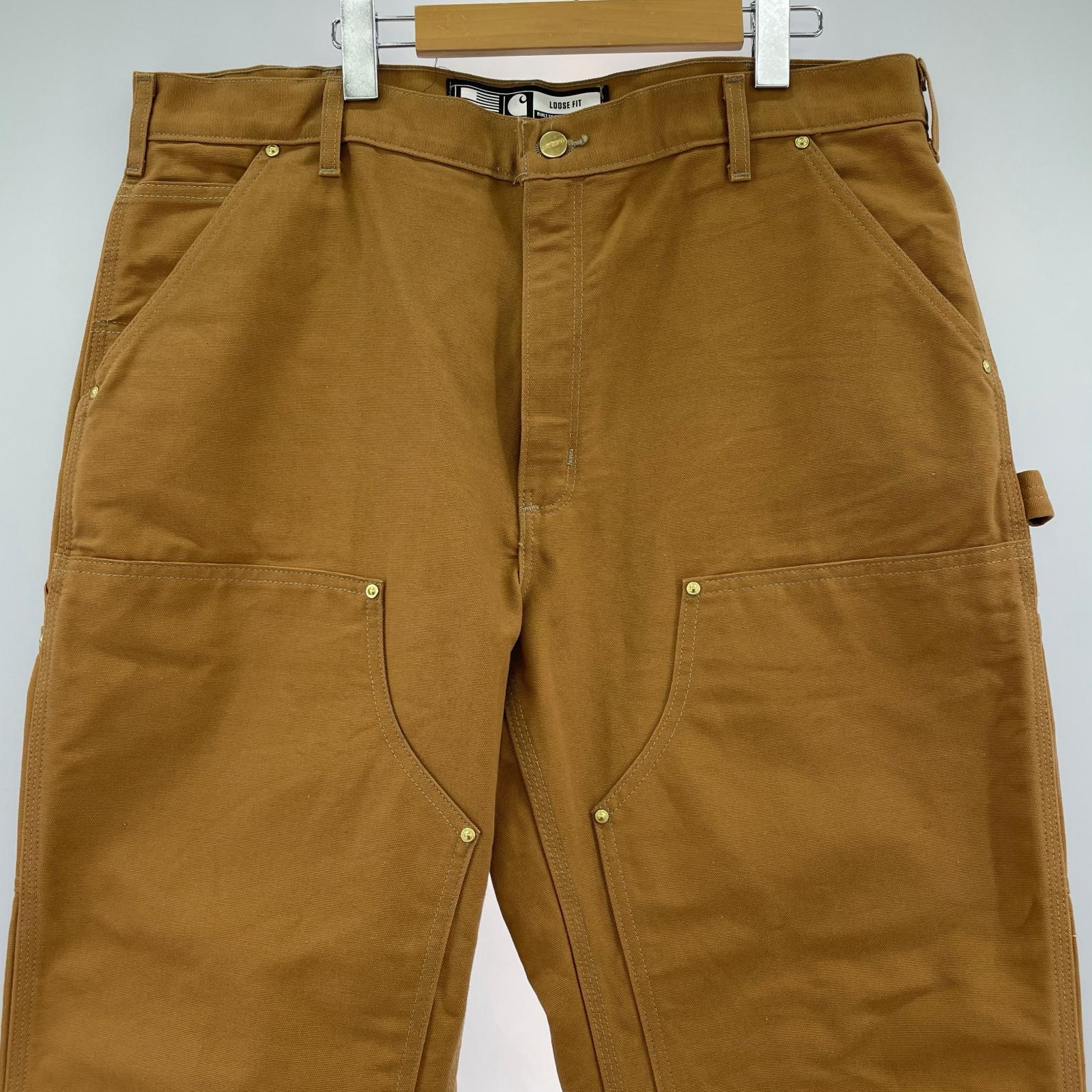 パンツ USA製 ダブルニーダックペインターパンツ W38 キャメル ブラウン